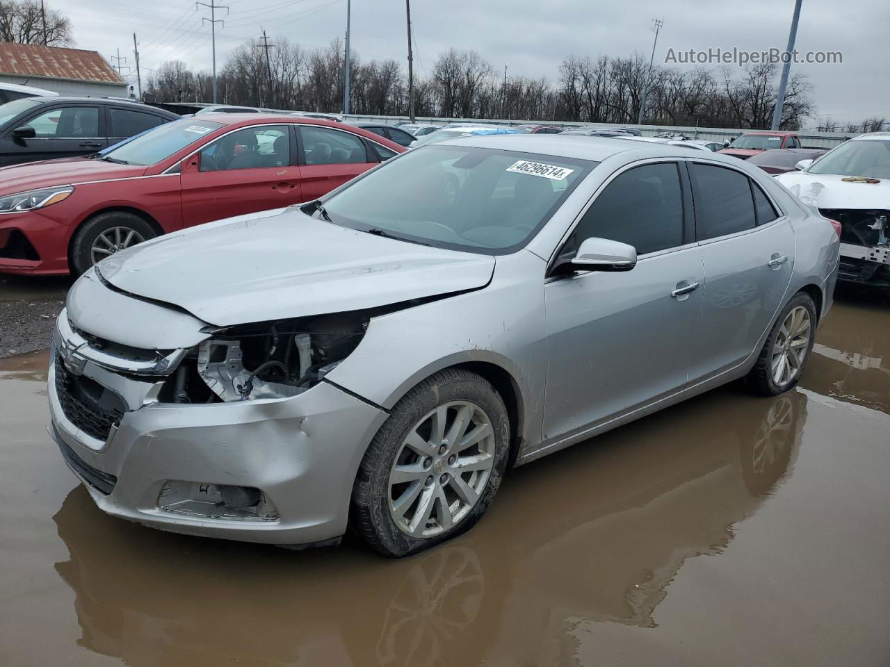 2015 Chevrolet Malibu Ltz Silver vin: 1G11F5SL5FF277183