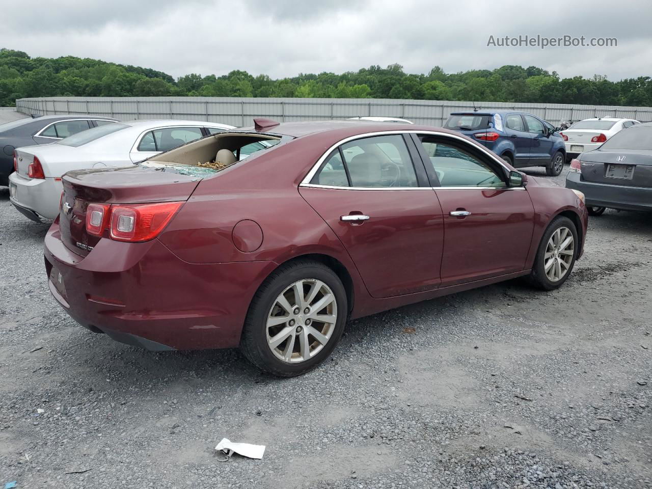 2015 Chevrolet Malibu Ltz Red vin: 1G11F5SL6FF301670