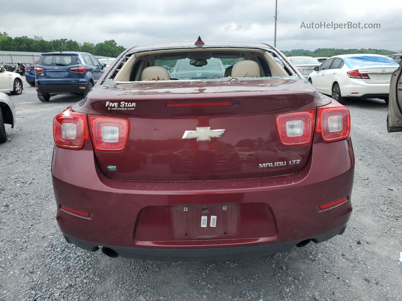 2015 Chevrolet Malibu Ltz Red vin: 1G11F5SL6FF301670