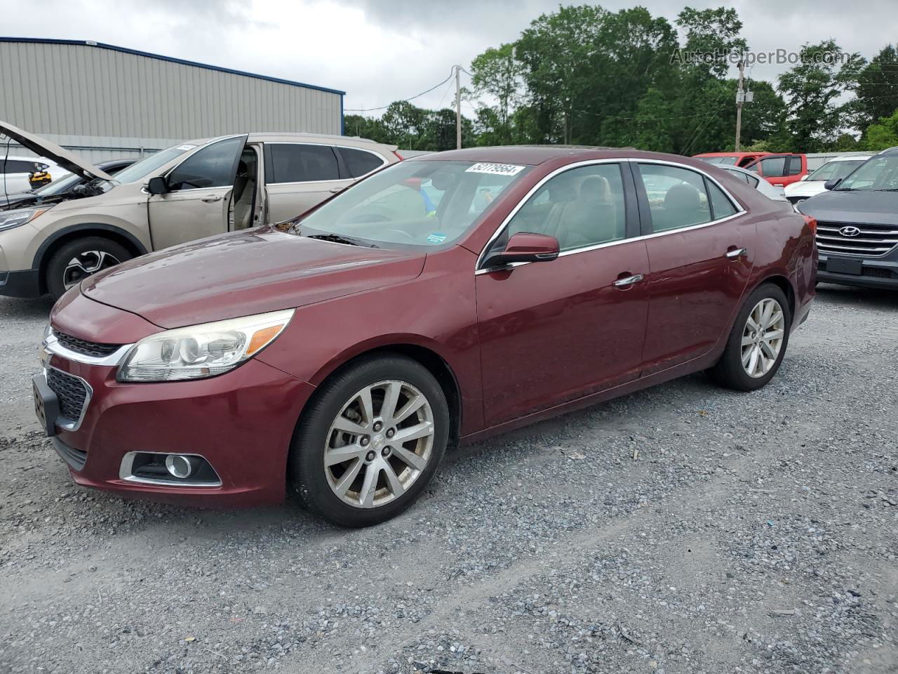 2015 Chevrolet Malibu Ltz Red vin: 1G11F5SL6FF301670