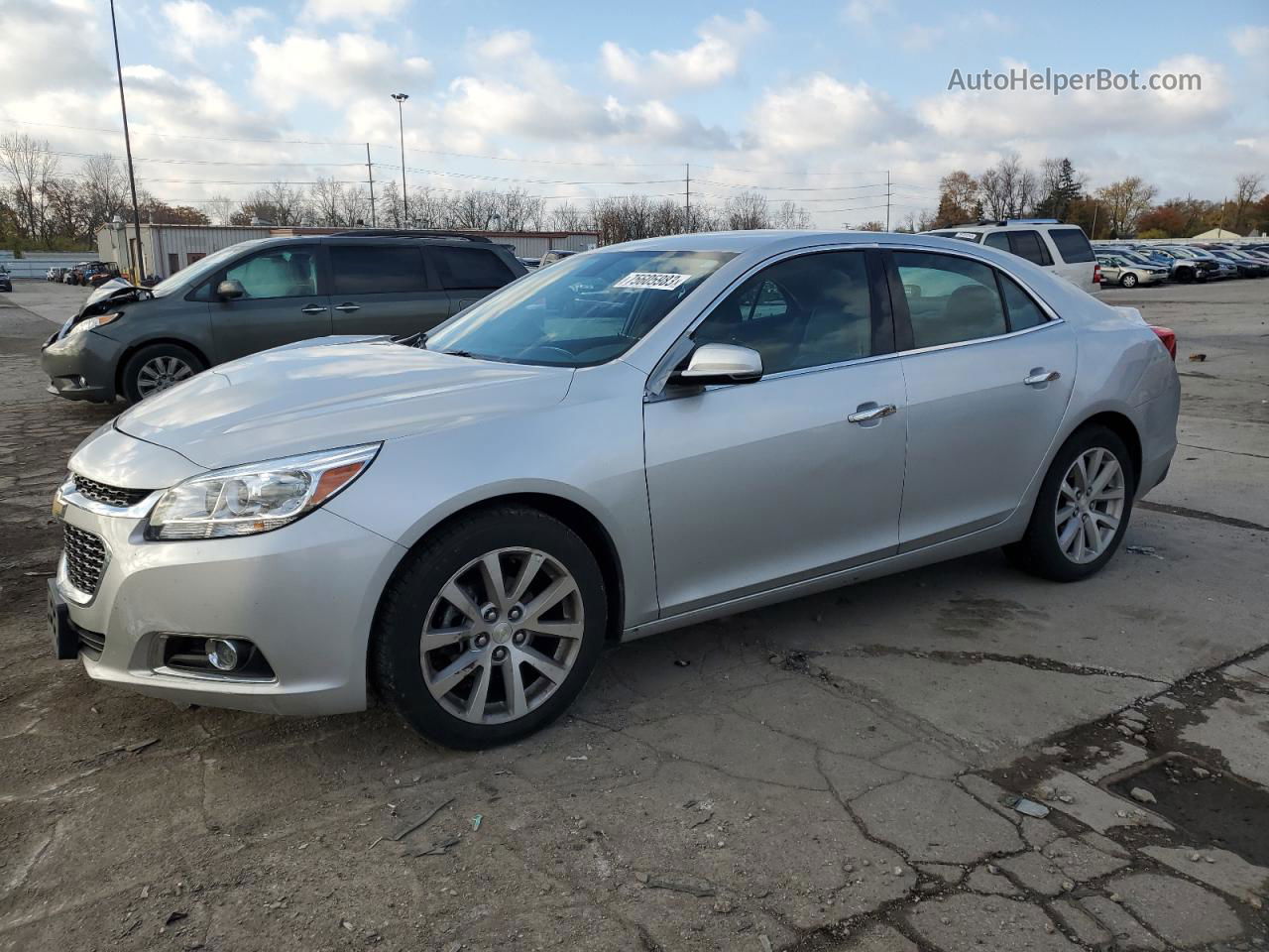 2015 Chevrolet Malibu Ltz Silver vin: 1G11F5SLXFU139859