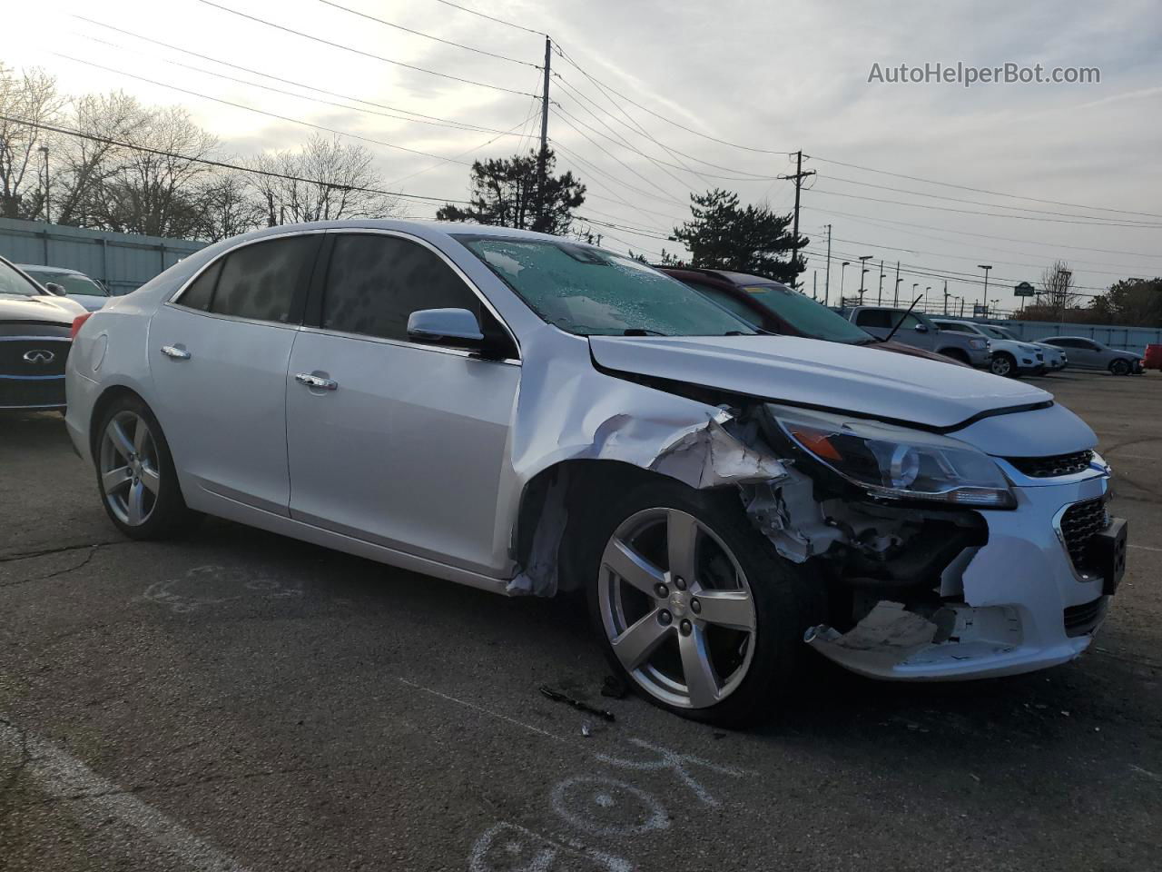 2015 Chevrolet Malibu Ltz White vin: 1G11G5SX9FF120496