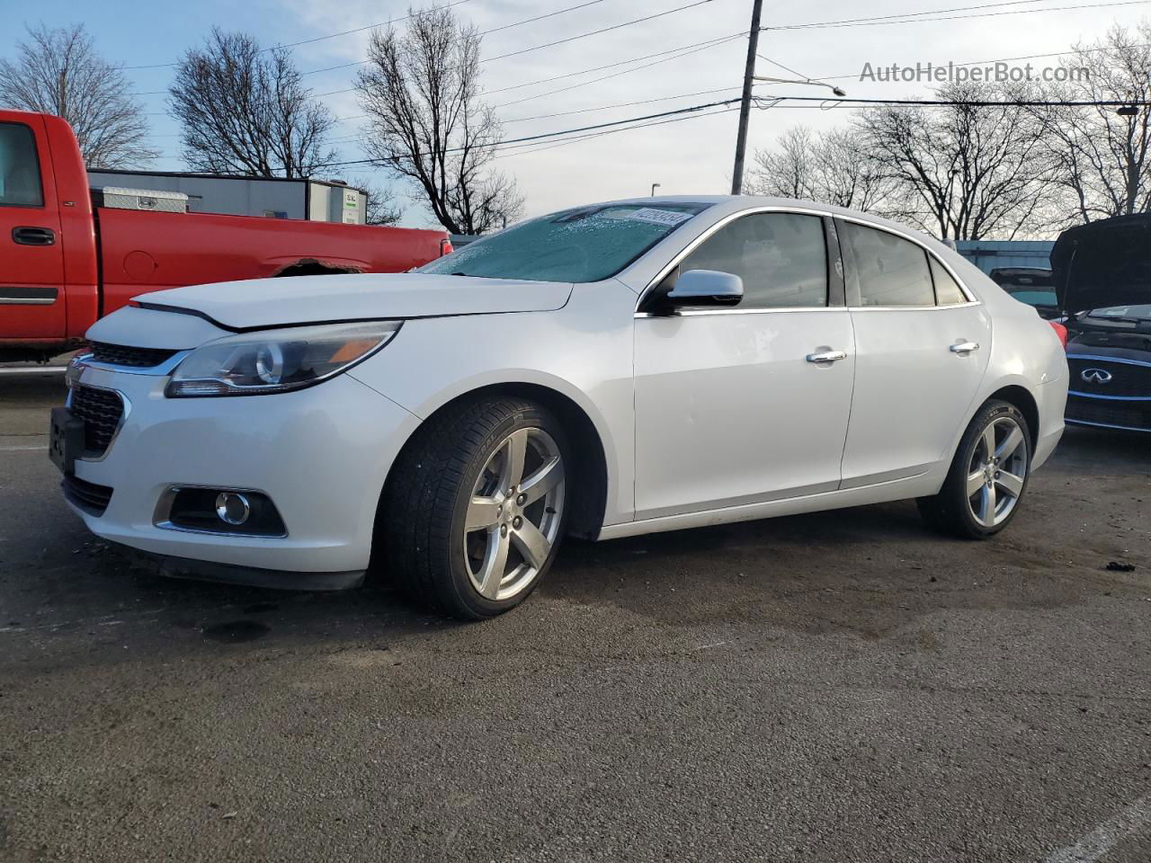 2015 Chevrolet Malibu Ltz White vin: 1G11G5SX9FF120496