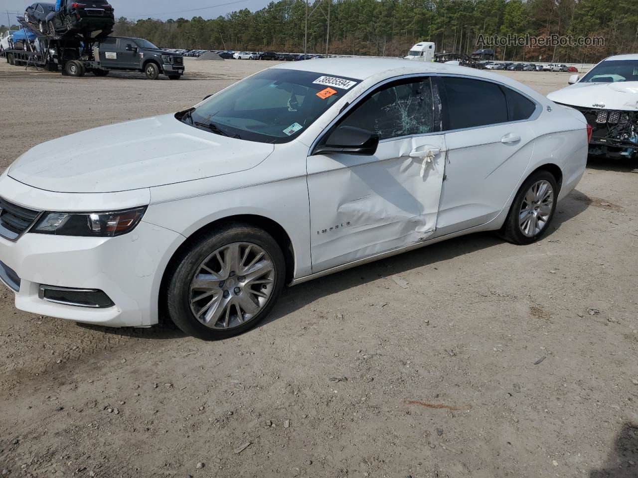 2017 Chevrolet Impala Ls White vin: 1G11X5SA4HU213842