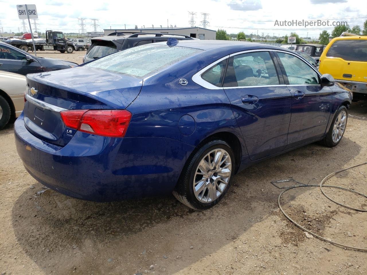 2014 Chevrolet Impala Ls Blue vin: 1G11Y5SL4EU155015