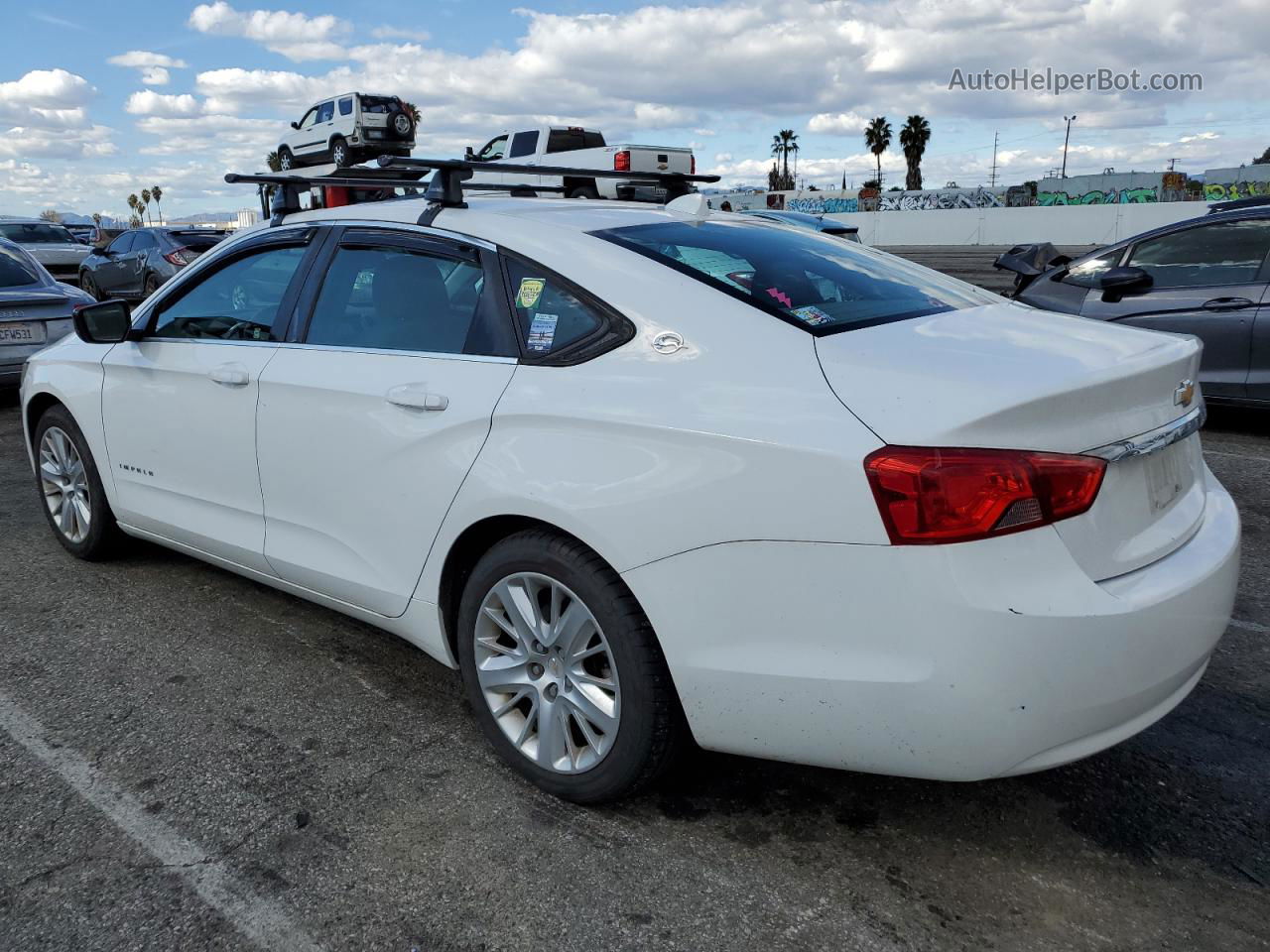 2014 Chevrolet Impala Ls White vin: 1G11Y5SL6EU100761