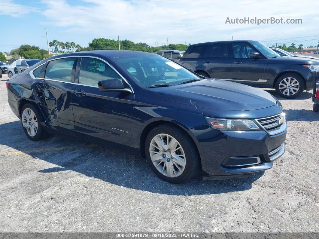 2017 Chevrolet Impala Ls Dark Blue vin: 1G11Z5S35HU206071