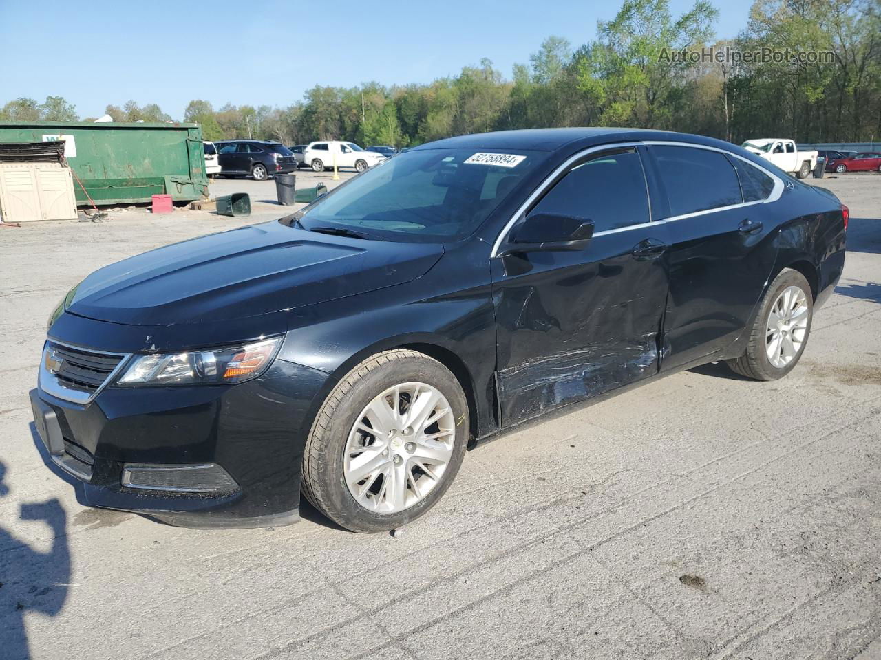 2017 Chevrolet Impala Ls Black vin: 1G11Z5S3XHU140276