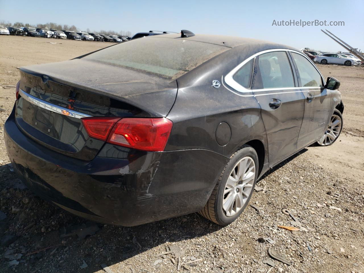 2017 Chevrolet Impala Ls Black vin: 1G11Z5SA0HU119175