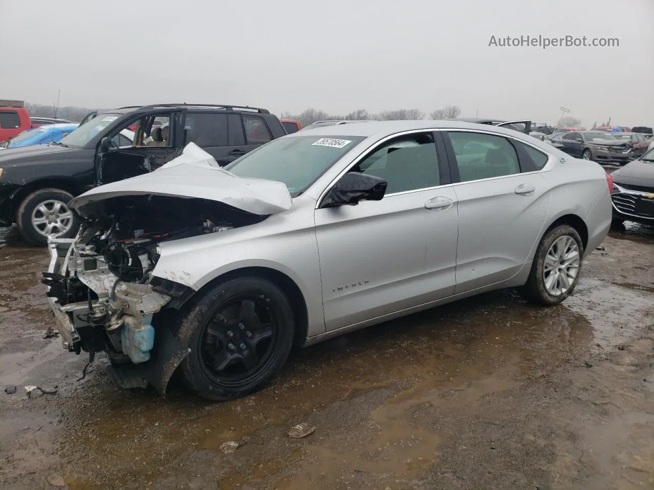 2016 Chevrolet Impala Ls Silver vin: 1G11Z5SA2GU157246