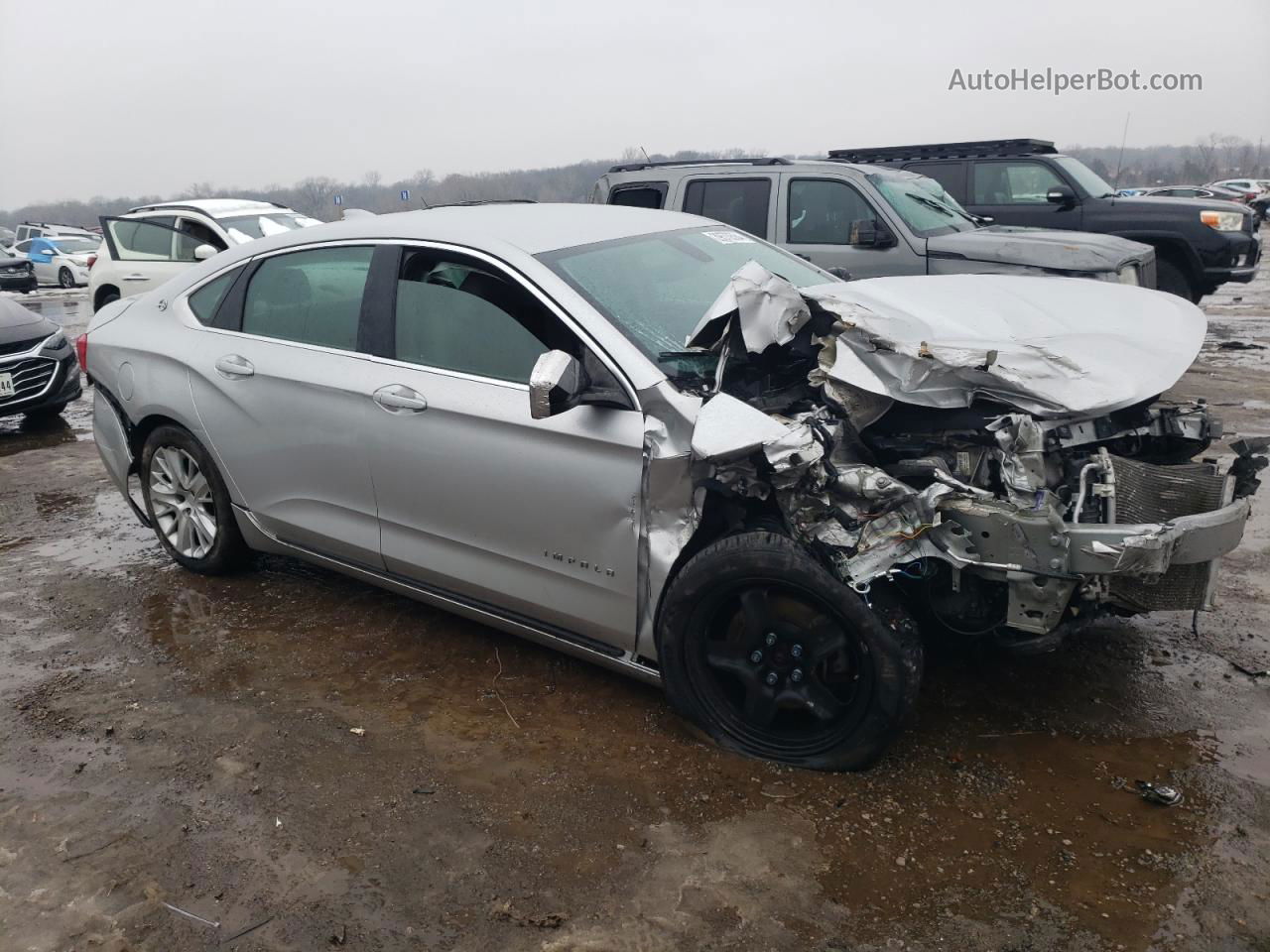 2016 Chevrolet Impala Ls Silver vin: 1G11Z5SA2GU157246