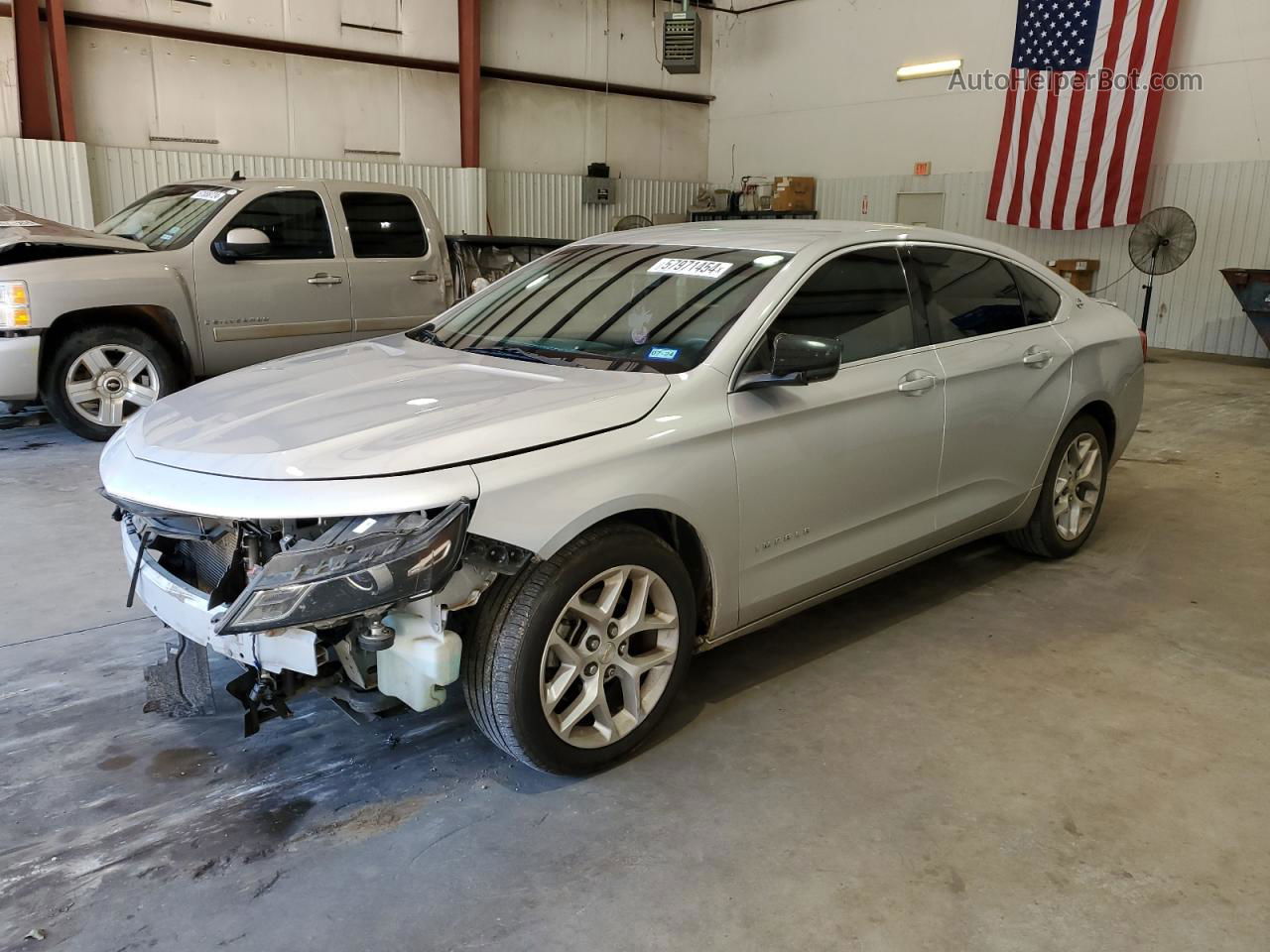 2016 Chevrolet Impala Ls Silver vin: 1G11Z5SA6GU162028