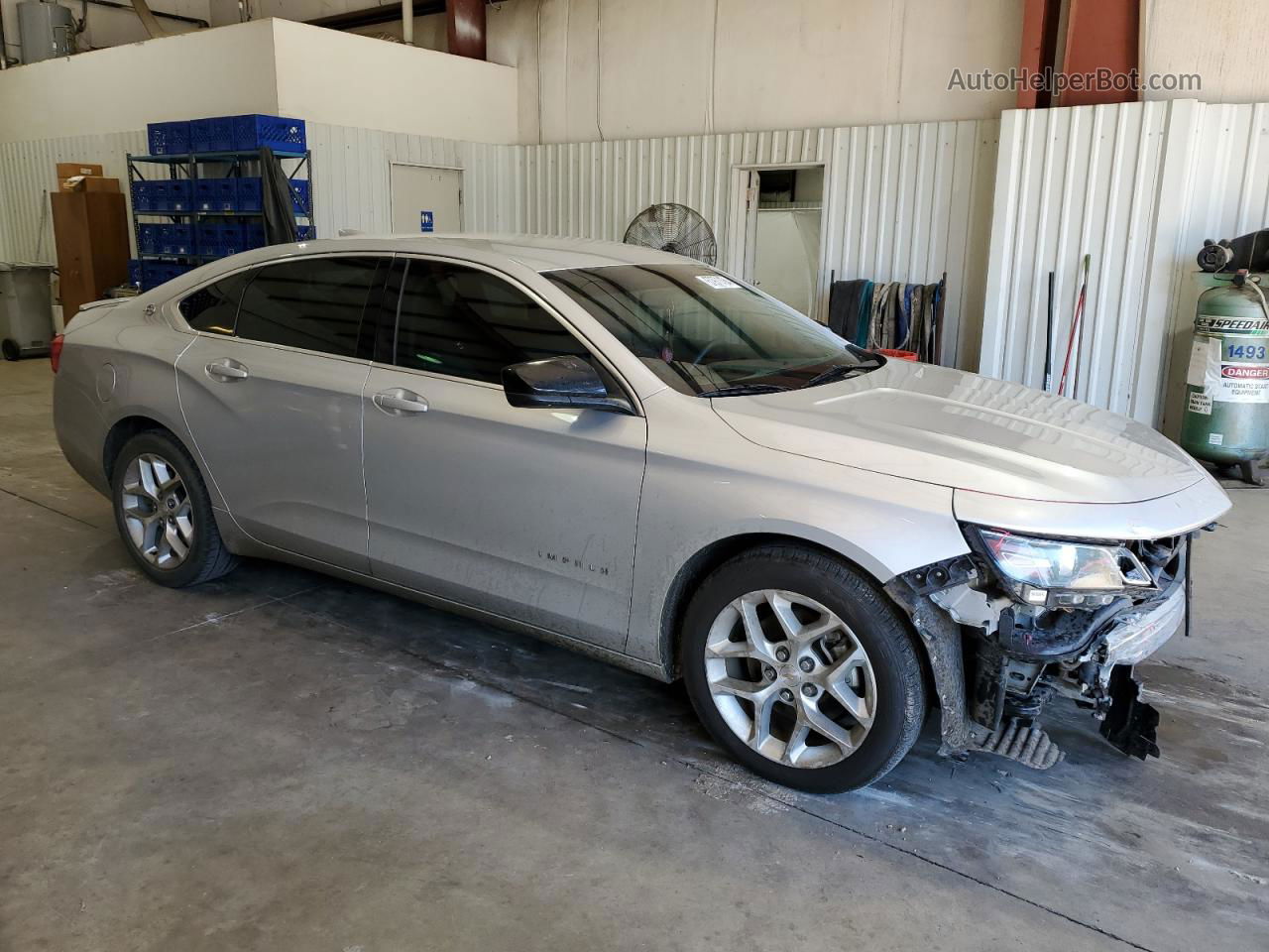 2016 Chevrolet Impala Ls Silver vin: 1G11Z5SA6GU162028