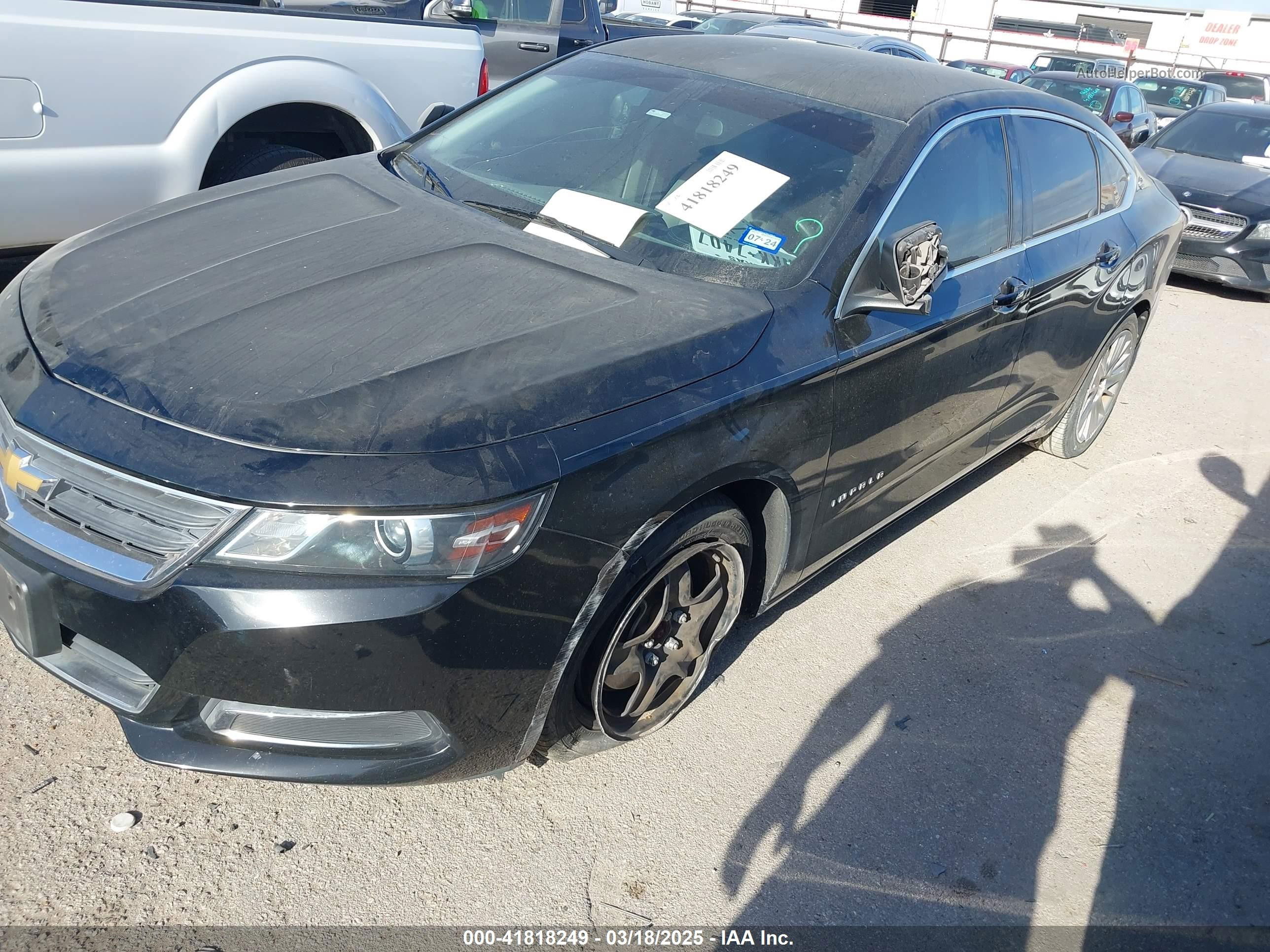 2017 Chevrolet Impala Ls Black vin: 1G11Z5SA9HU134077