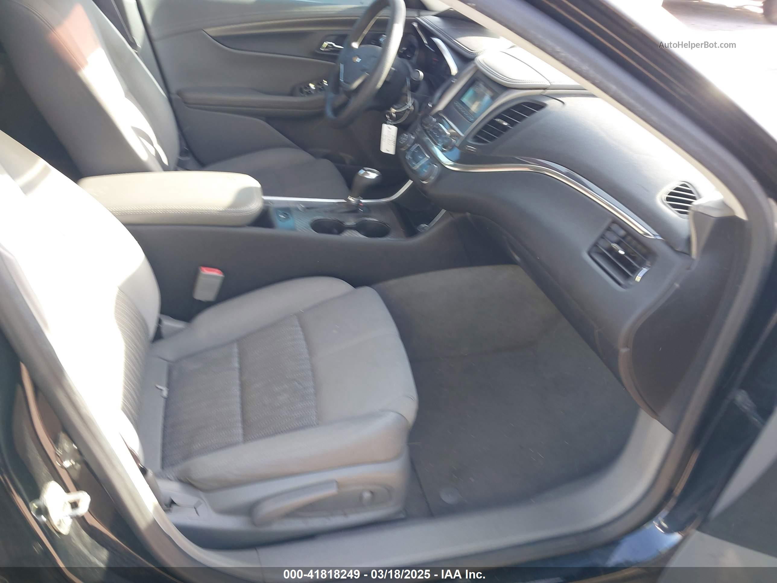2017 Chevrolet Impala Ls Black vin: 1G11Z5SA9HU134077