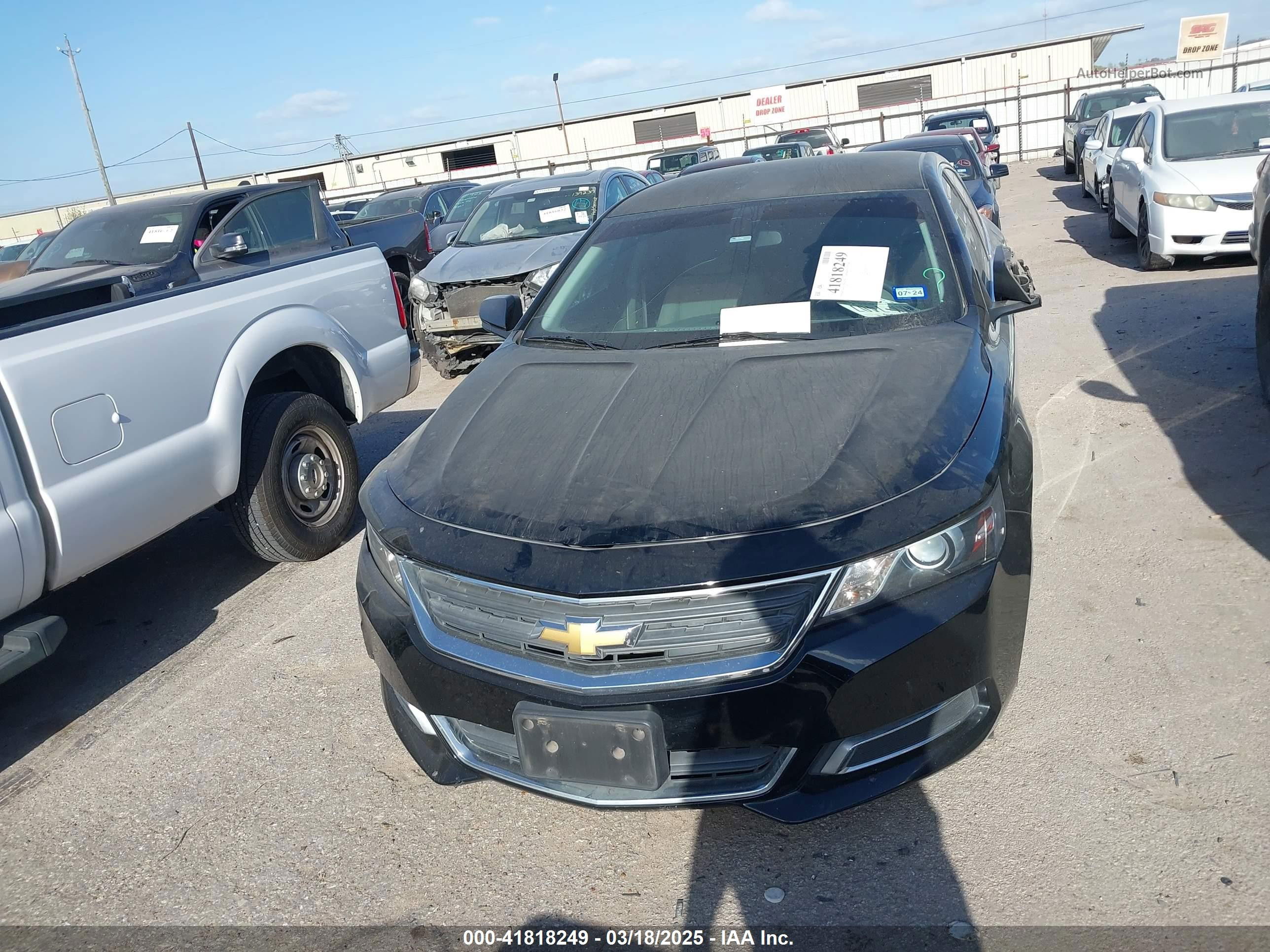 2017 Chevrolet Impala Ls Black vin: 1G11Z5SA9HU134077