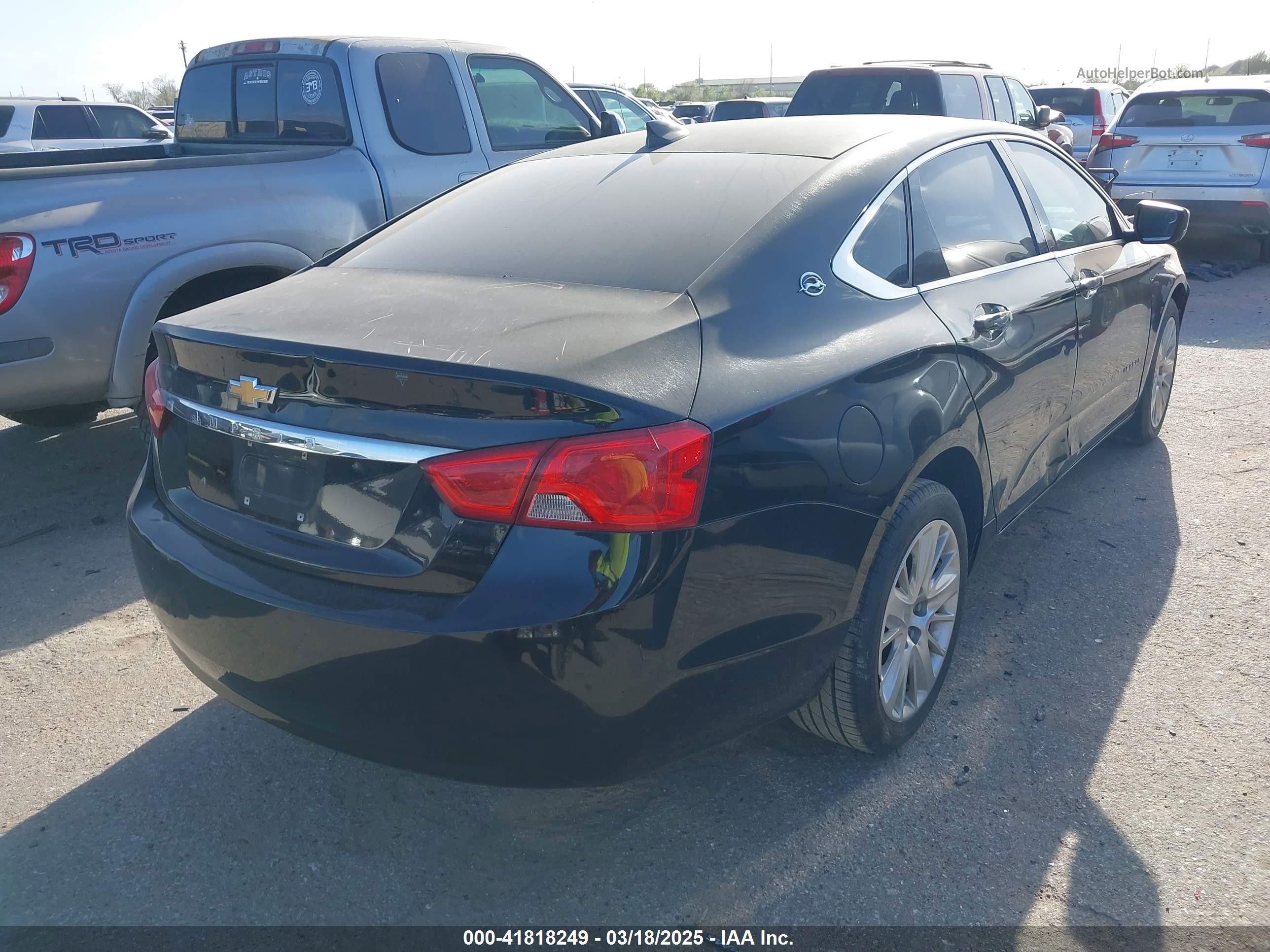 2017 Chevrolet Impala Ls Black vin: 1G11Z5SA9HU134077
