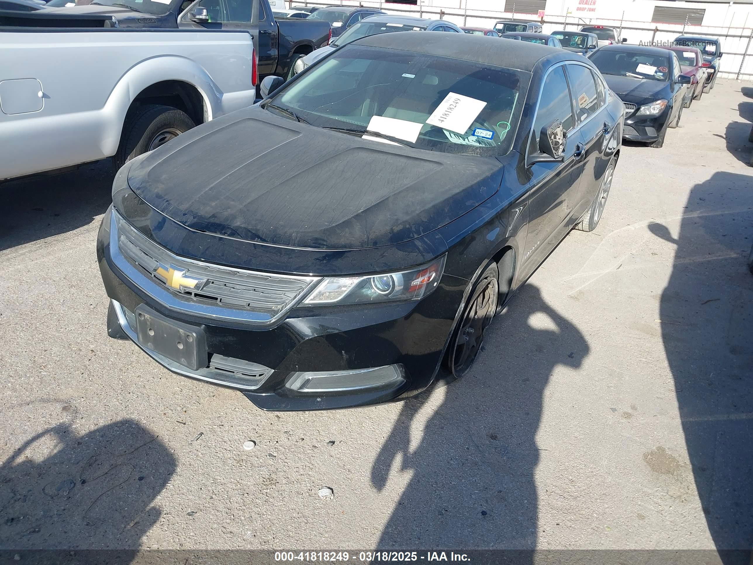 2017 Chevrolet Impala Ls Black vin: 1G11Z5SA9HU134077