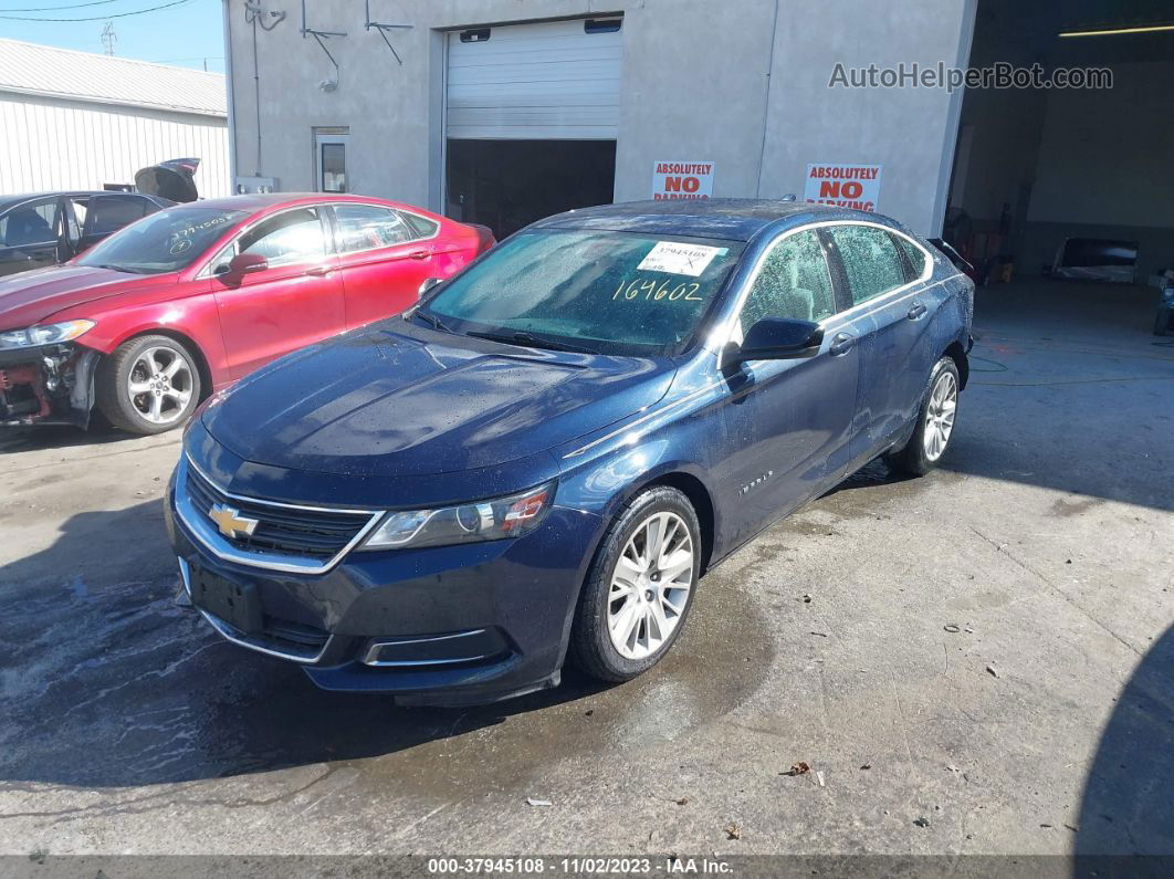 2017 Chevrolet Impala Ls Blue vin: 1G11Z5SA9HU164602