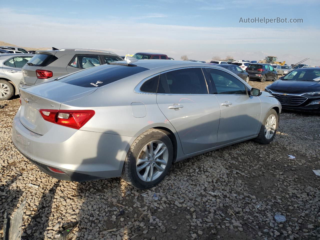 2017 Chevrolet Malibu Lt Silver vin: 1G1ZE5ST4HF175334