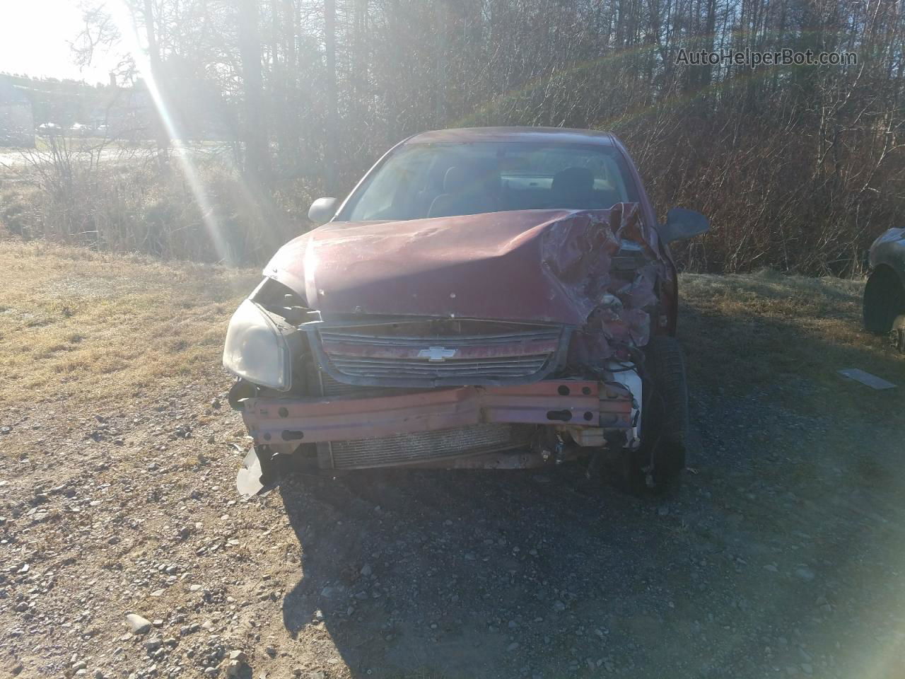 2007 Chevrolet Cobalt Ls Red vin: 1G1AJ55F877297623