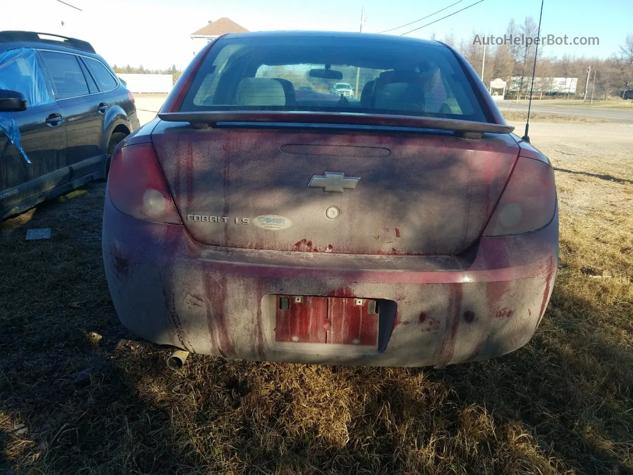 2007 Chevrolet Cobalt Ls Red vin: 1G1AJ55F877297623