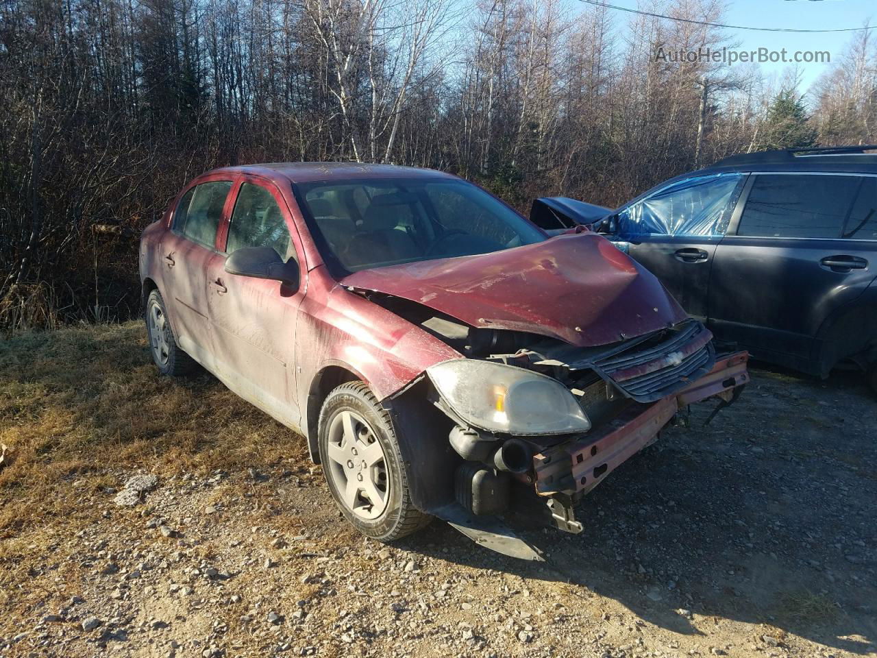 2007 Chevrolet Cobalt Ls Red vin: 1G1AJ55F877297623