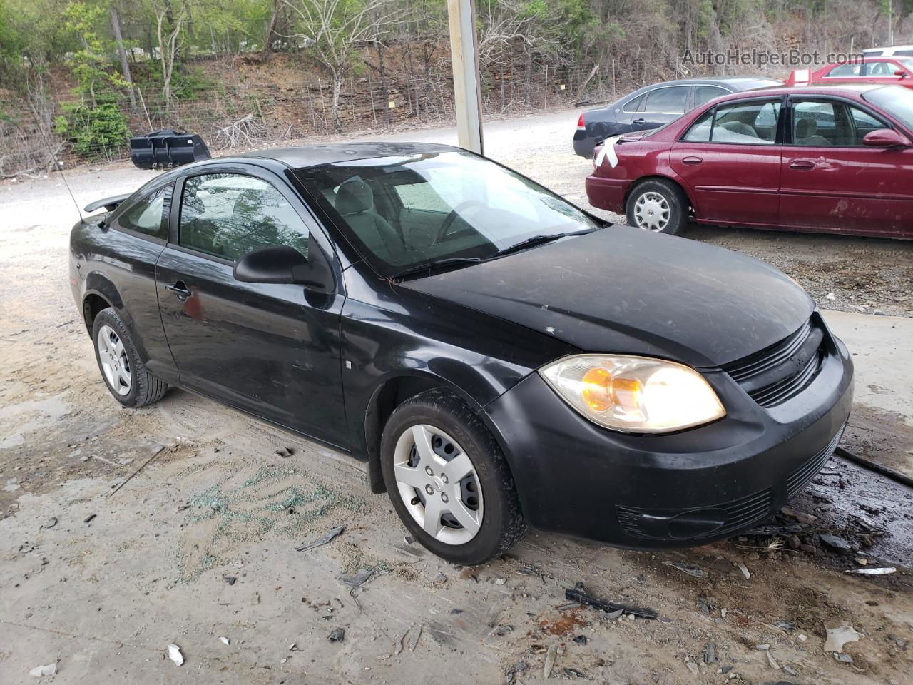 2007 Chevrolet Cobalt Ls Black vin: 1G1AK15F077108016