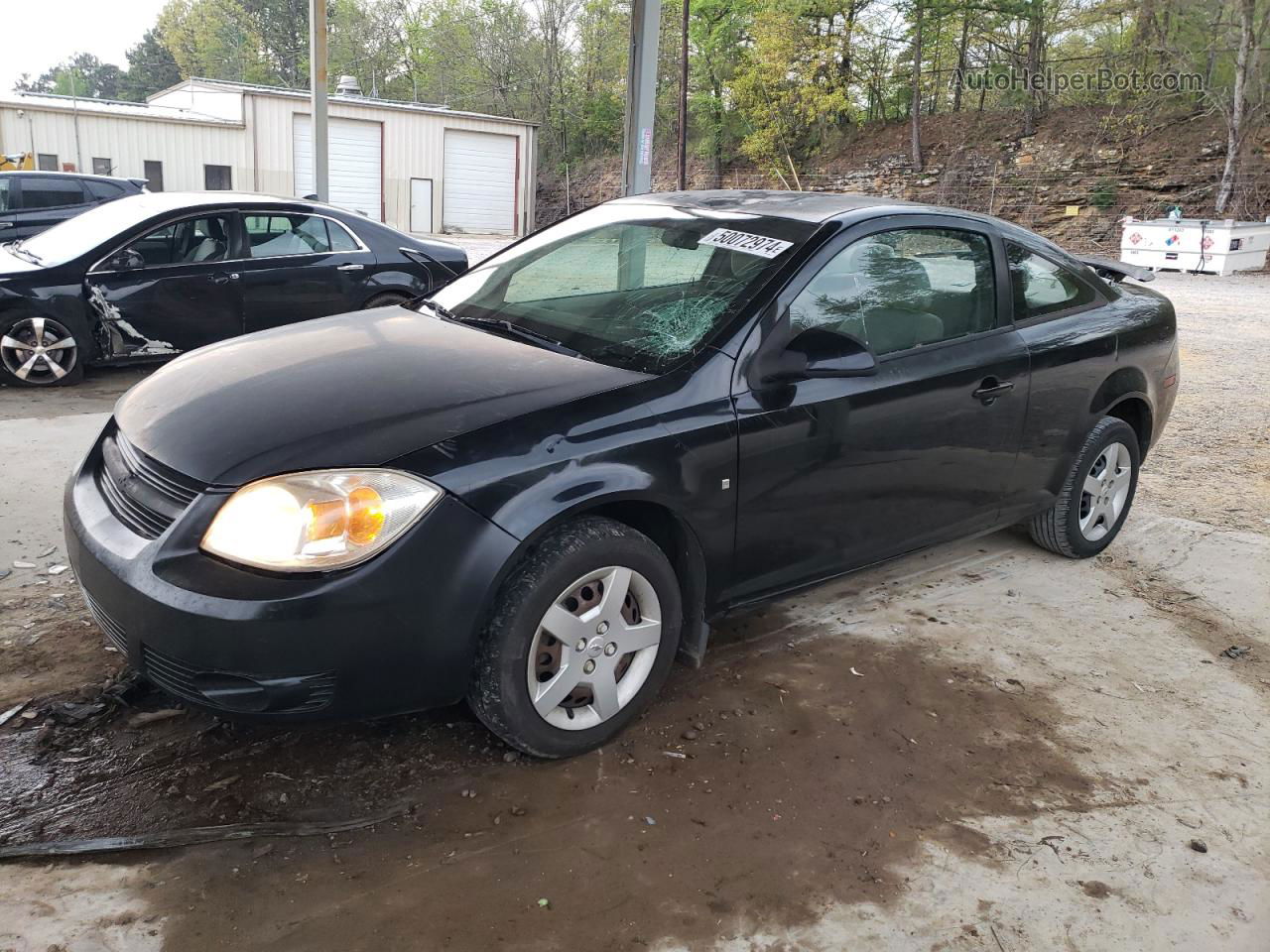 2007 Chevrolet Cobalt Ls Black vin: 1G1AK15F077108016