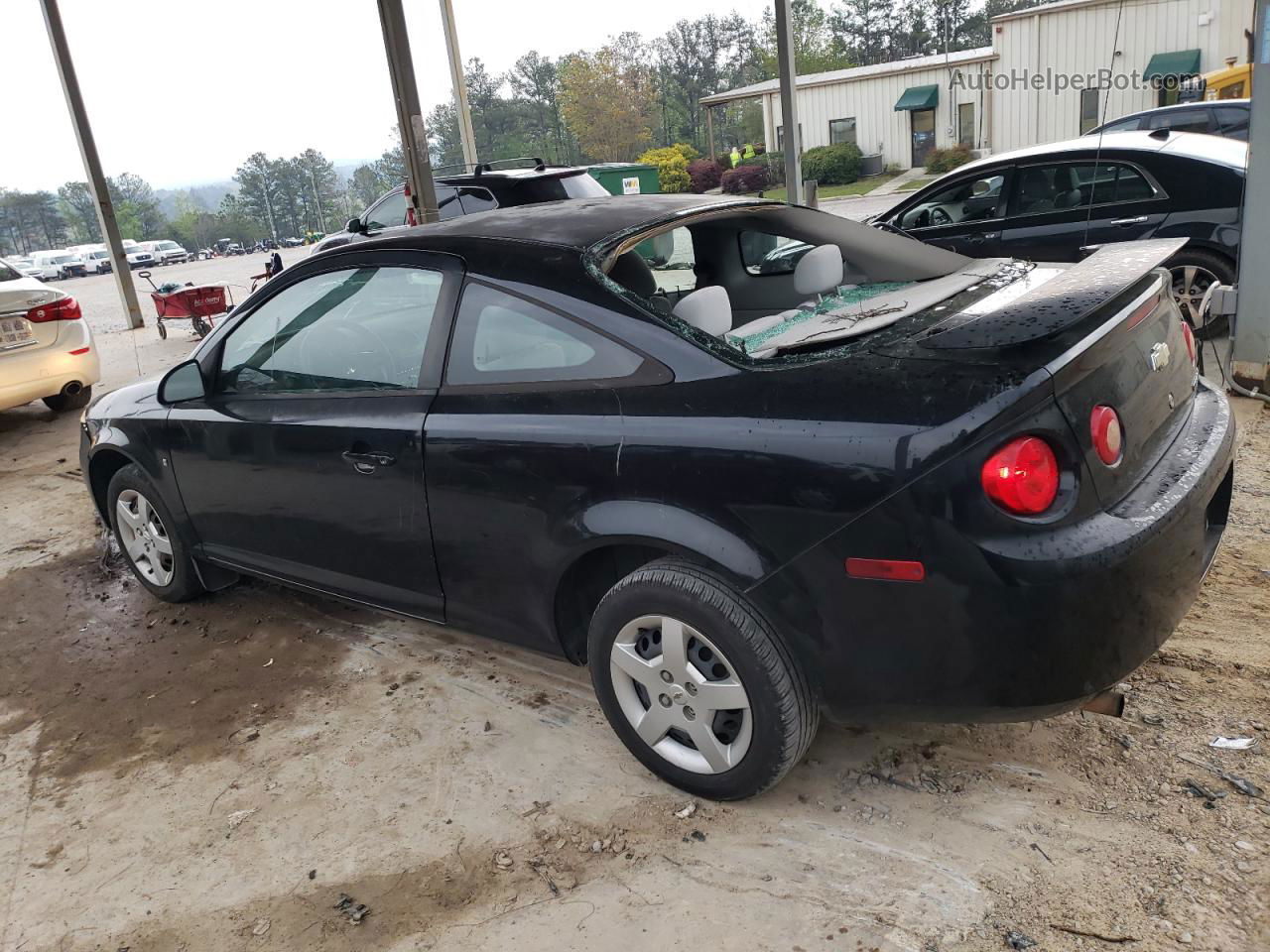 2007 Chevrolet Cobalt Ls Black vin: 1G1AK15F077108016