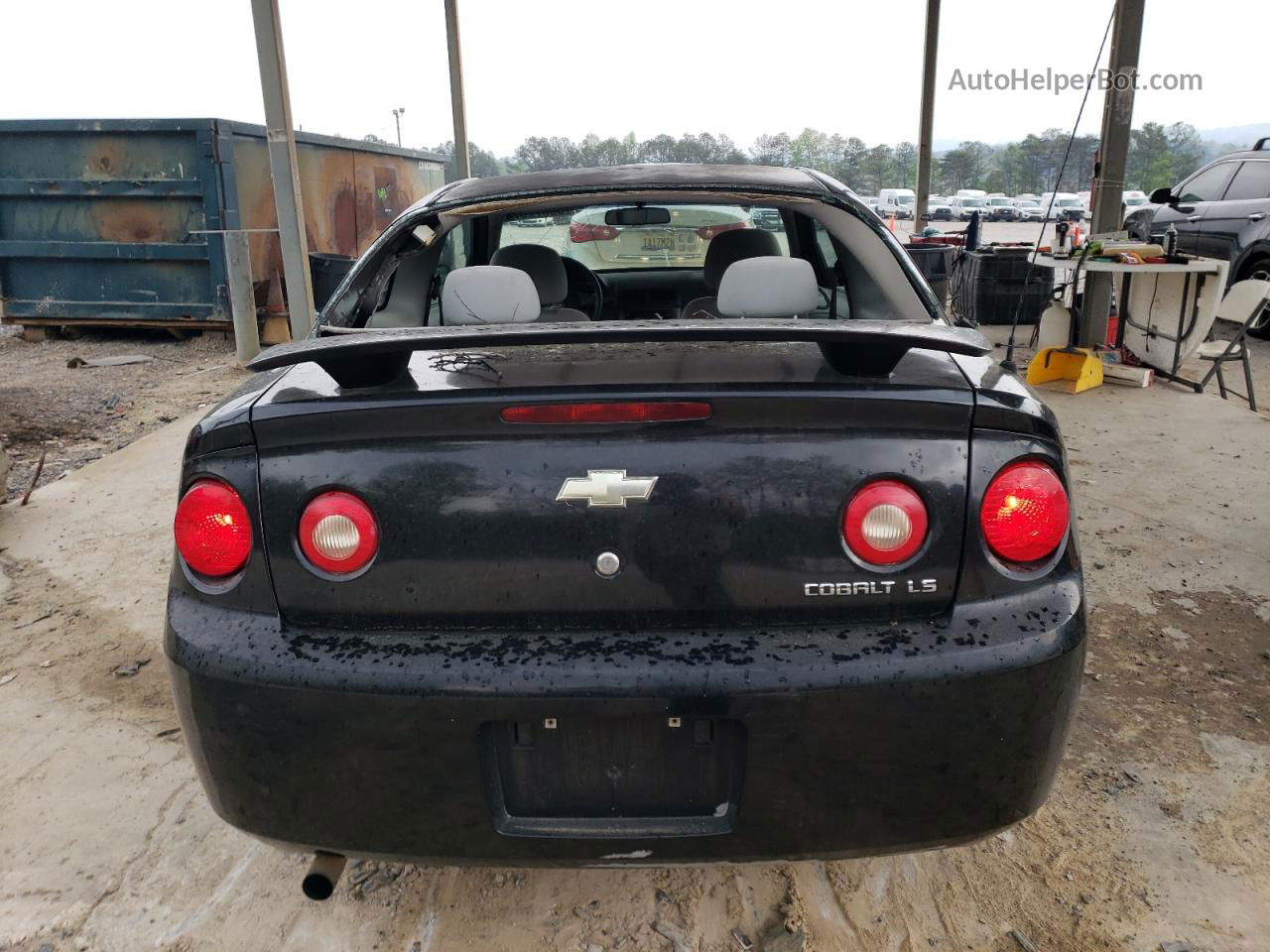 2007 Chevrolet Cobalt Ls Black vin: 1G1AK15F077108016