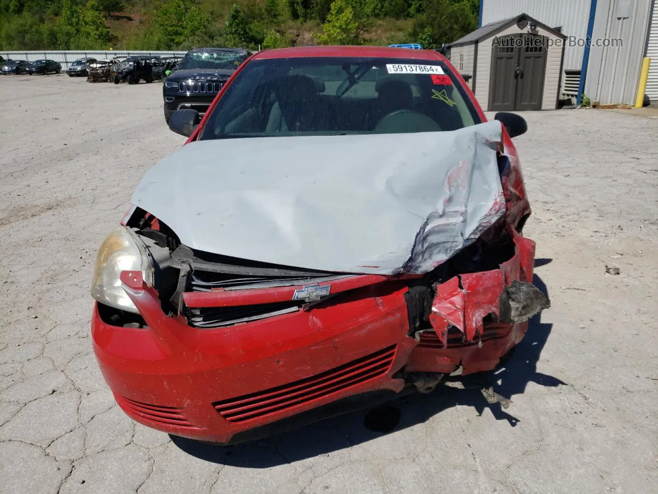 2007 Chevrolet Cobalt Ls Red vin: 1G1AK15F077339269