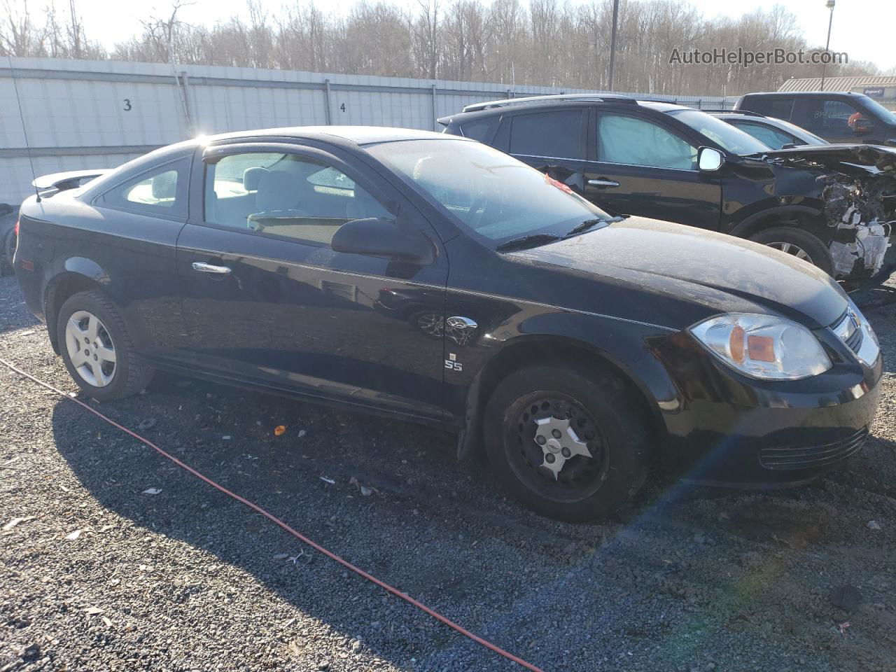 2007 Chevrolet Cobalt Ls Black vin: 1G1AK15F377148638