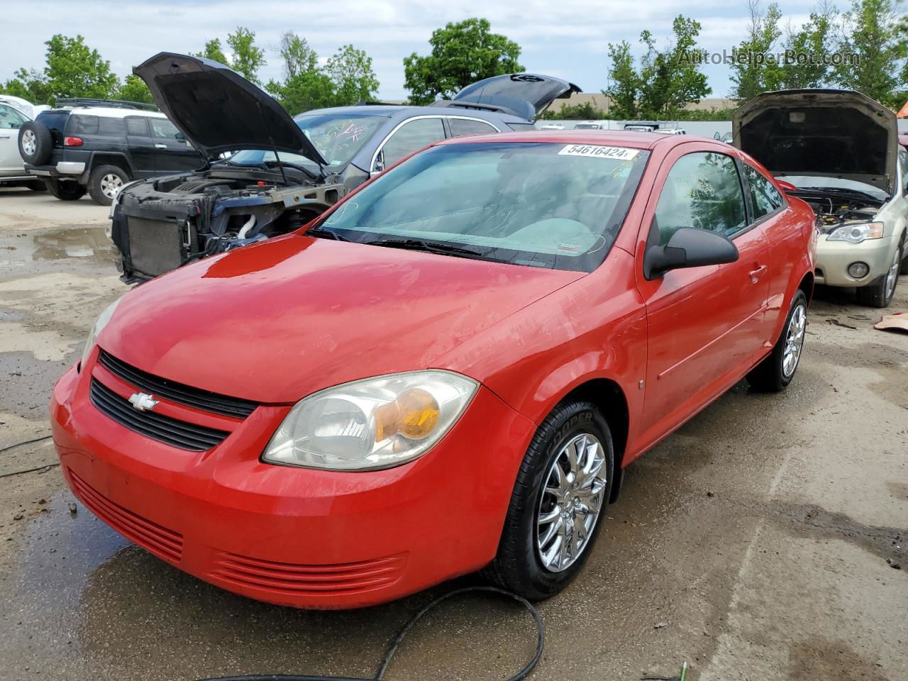 2007 Chevrolet Cobalt Ls Red vin: 1G1AK15F377403854