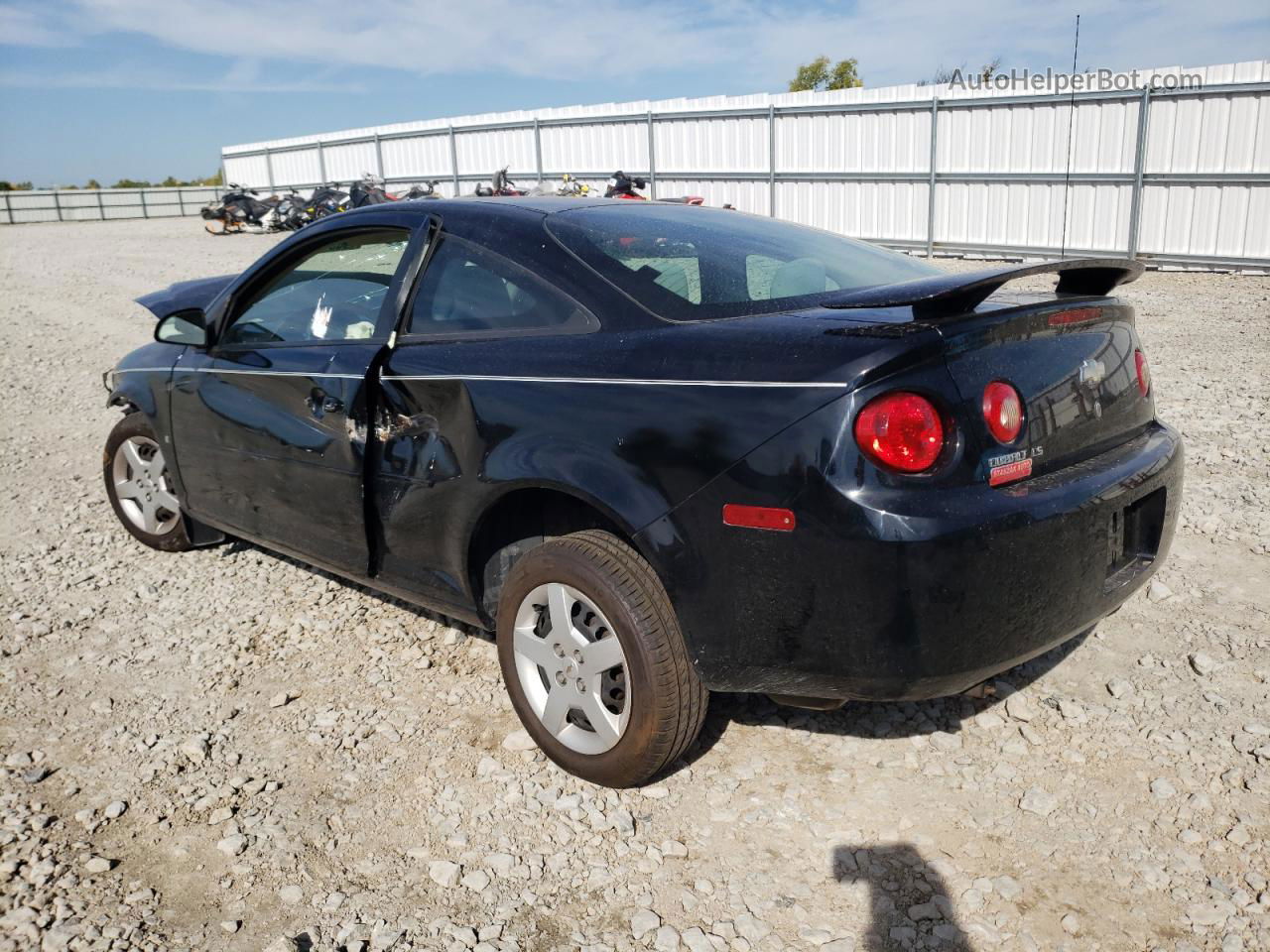 2007 Chevrolet Cobalt Ls Black vin: 1G1AK15F477269369