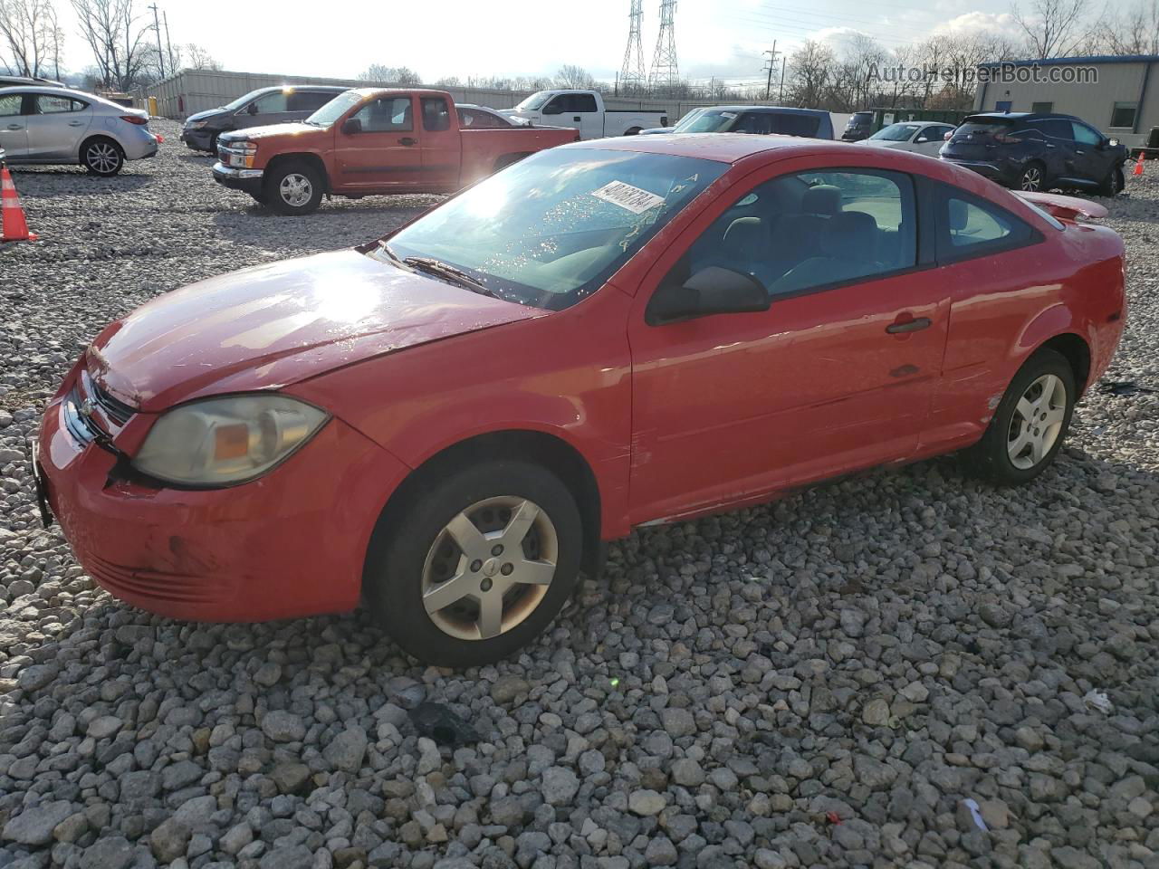 2007 Chevrolet Cobalt Ls Red vin: 1G1AK15F577174786