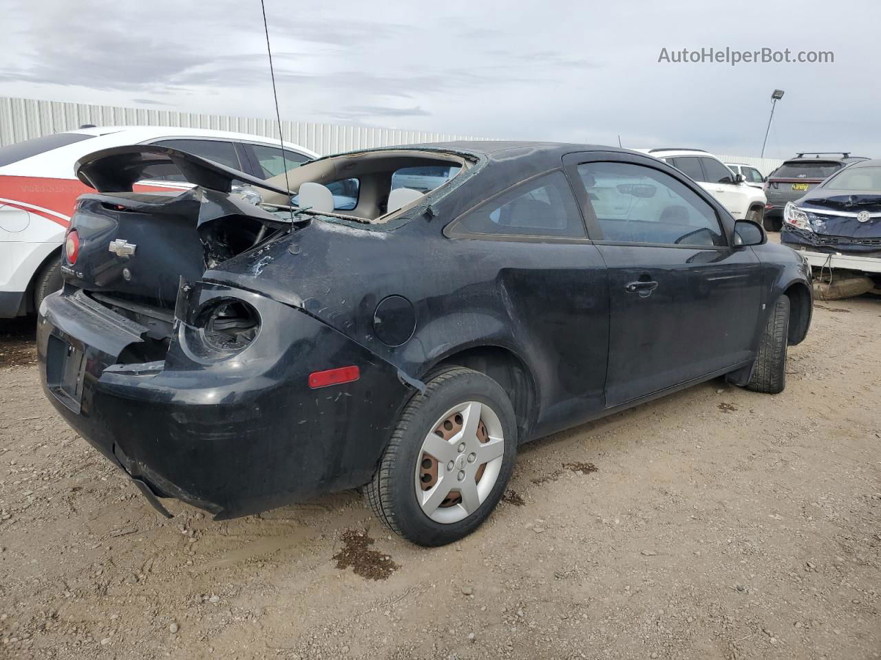 2007 Chevrolet Cobalt Ls Black vin: 1G1AK15F577342457