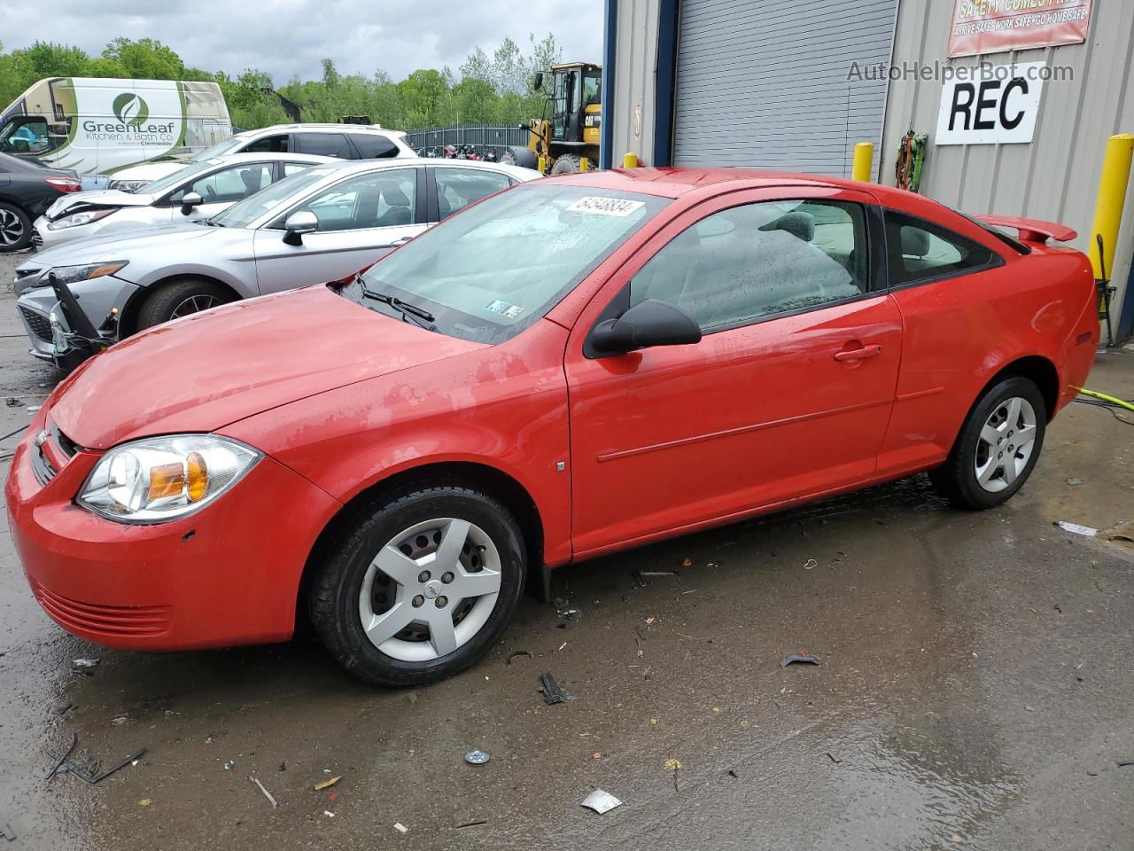 2007 Chevrolet Cobalt Ls Red vin: 1G1AK15F777156435