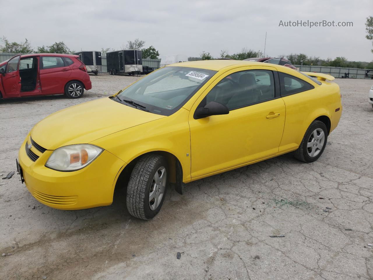 2007 Chevrolet Cobalt Ls Yellow vin: 1G1AK15F777219078