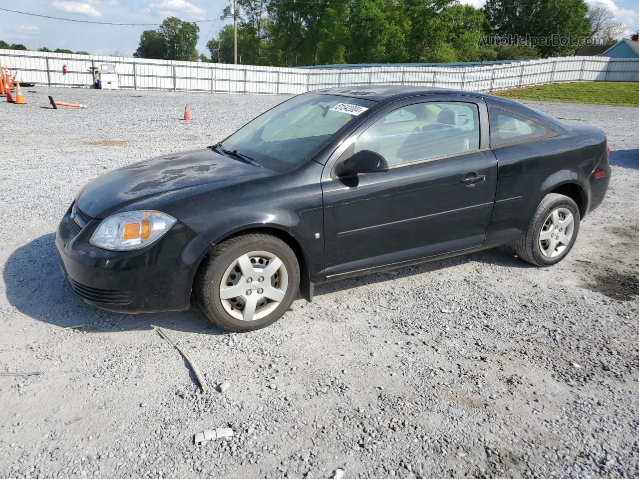 2007 Chevrolet Cobalt Ls Black vin: 1G1AK15F877222264