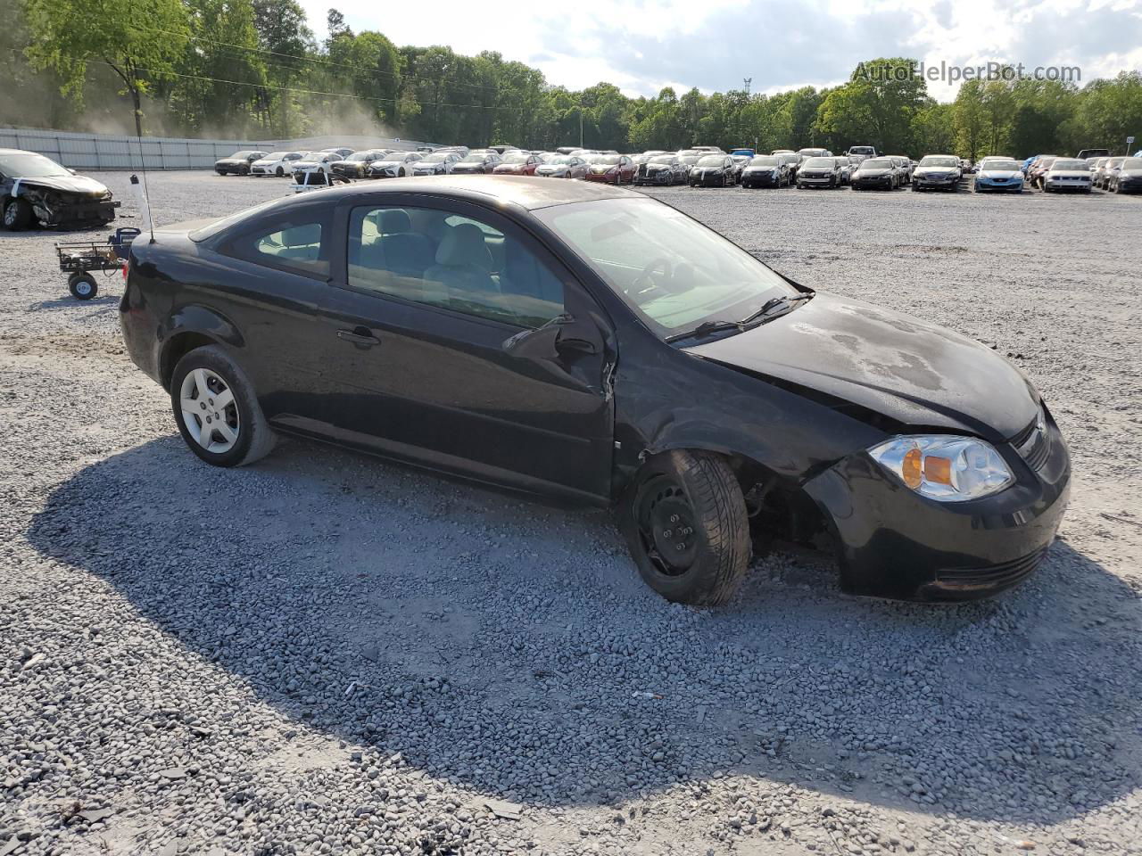 2007 Chevrolet Cobalt Ls Black vin: 1G1AK15F877222264