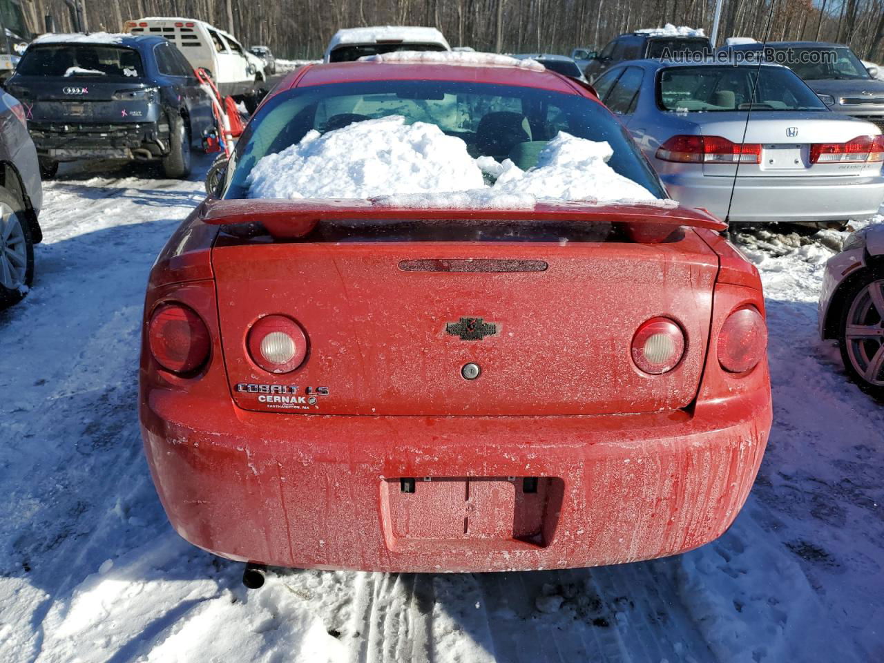 2007 Chevrolet Cobalt Ls Red vin: 1G1AK15F977187055