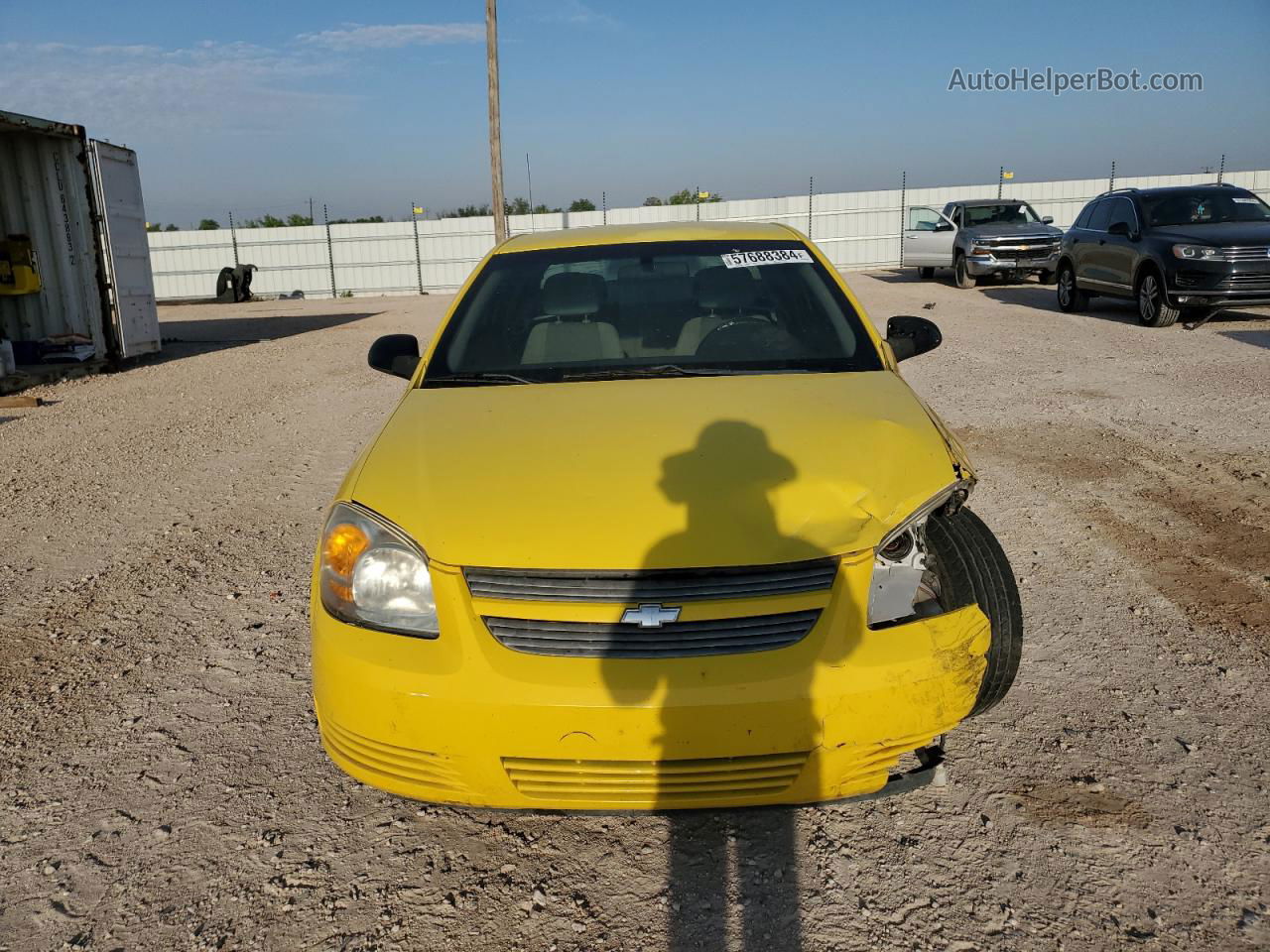 2007 Chevrolet Cobalt Ls Yellow vin: 1G1AK15FX77338565