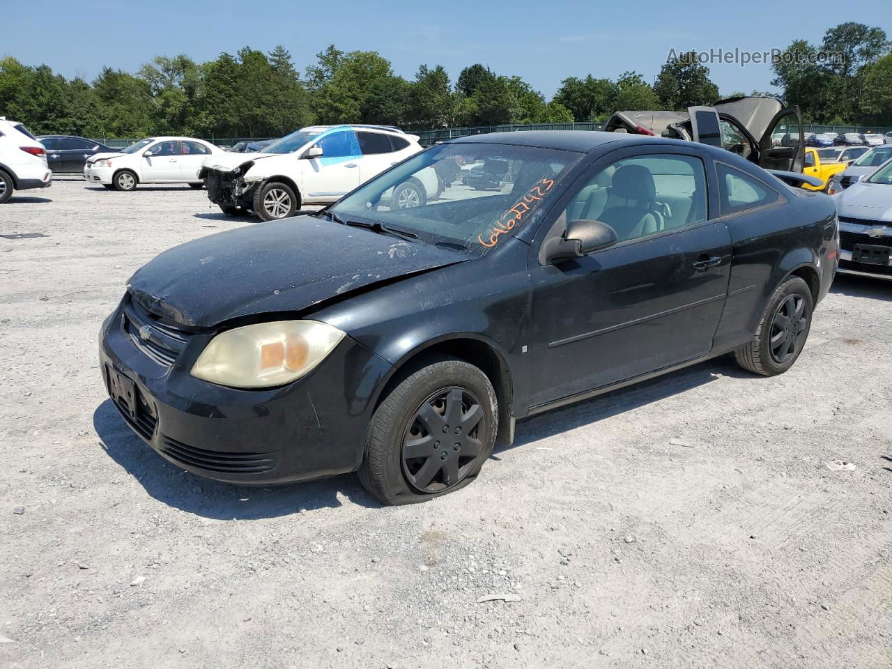 2008 Chevrolet Cobalt Ls Black vin: 1G1AK18F387113644