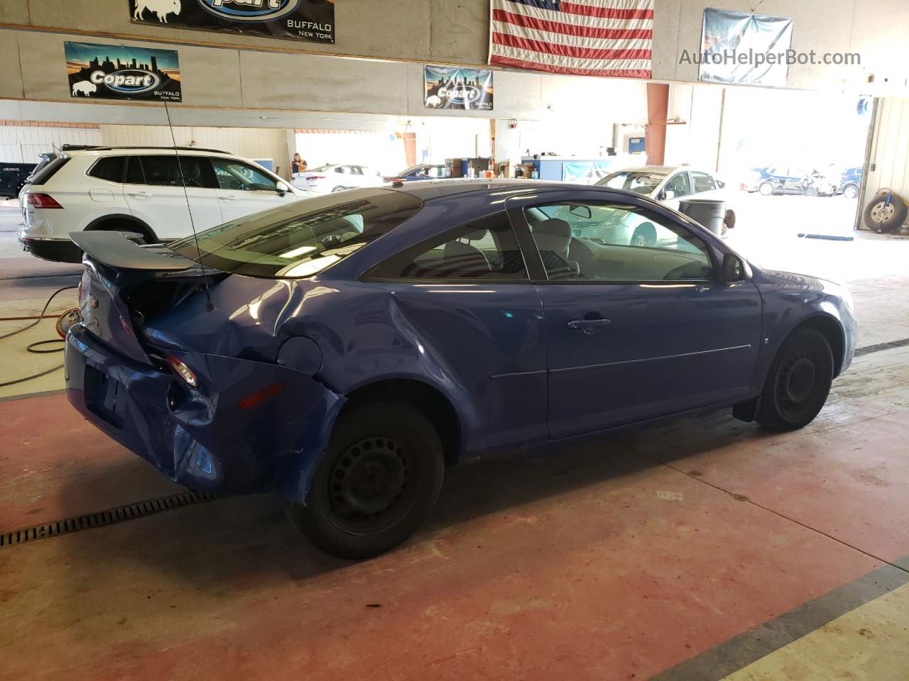 2008 Chevrolet Cobalt Ls Blue vin: 1G1AK18F387262393