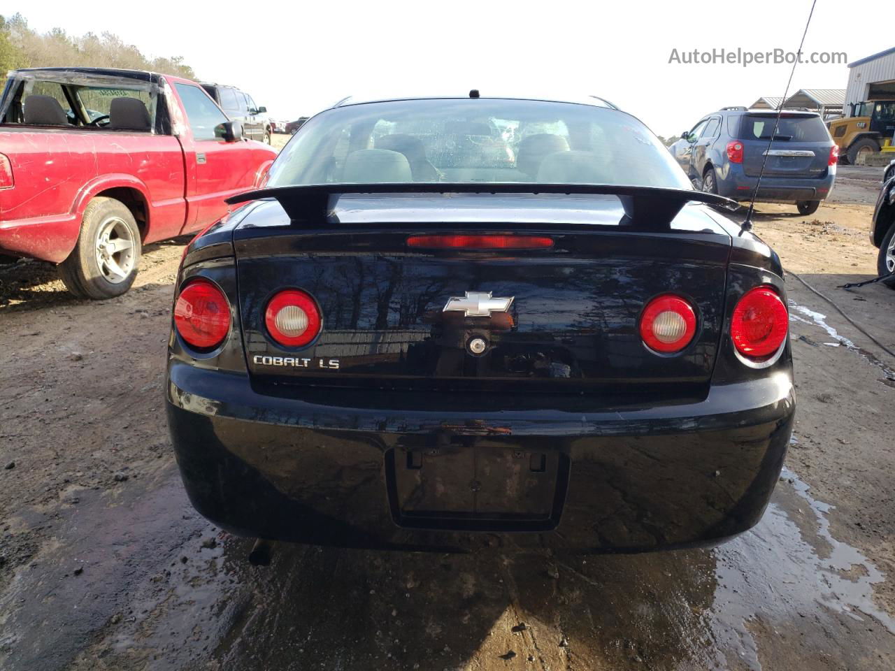 2008 Chevrolet Cobalt Ls Black vin: 1G1AK18F487106556