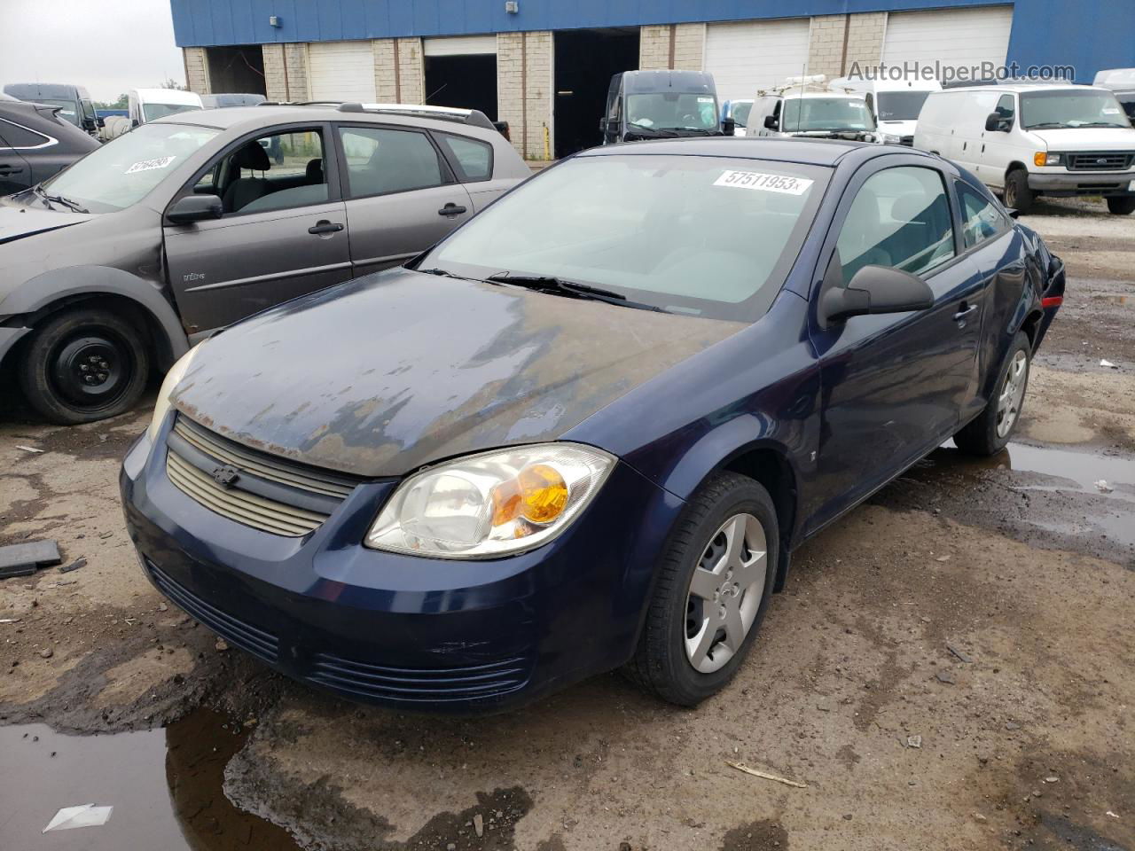 2008 Chevrolet Cobalt Ls Blue vin: 1G1AK18F487199210