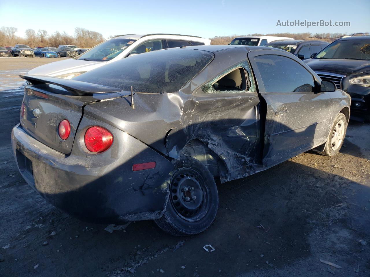 2008 Chevrolet Cobalt Ls Gray vin: 1G1AK18F687147870