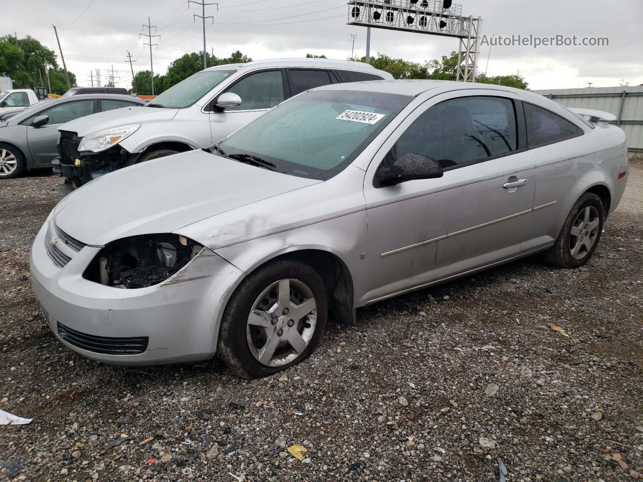 2008 Chevrolet Cobalt Ls Silver vin: 1G1AK18F687245958