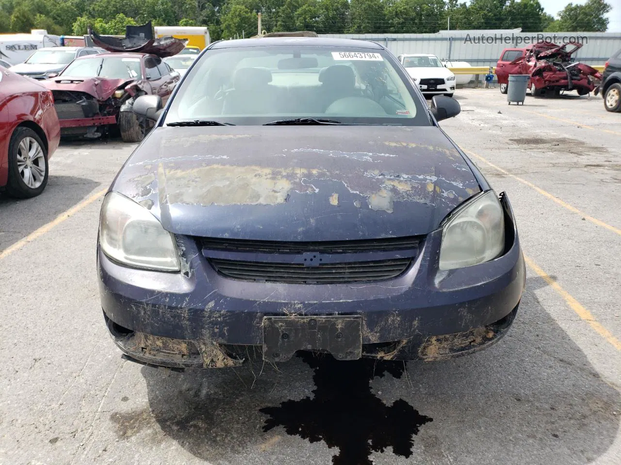 2008 Chevrolet Cobalt Ls Blue vin: 1G1AK18F887253172